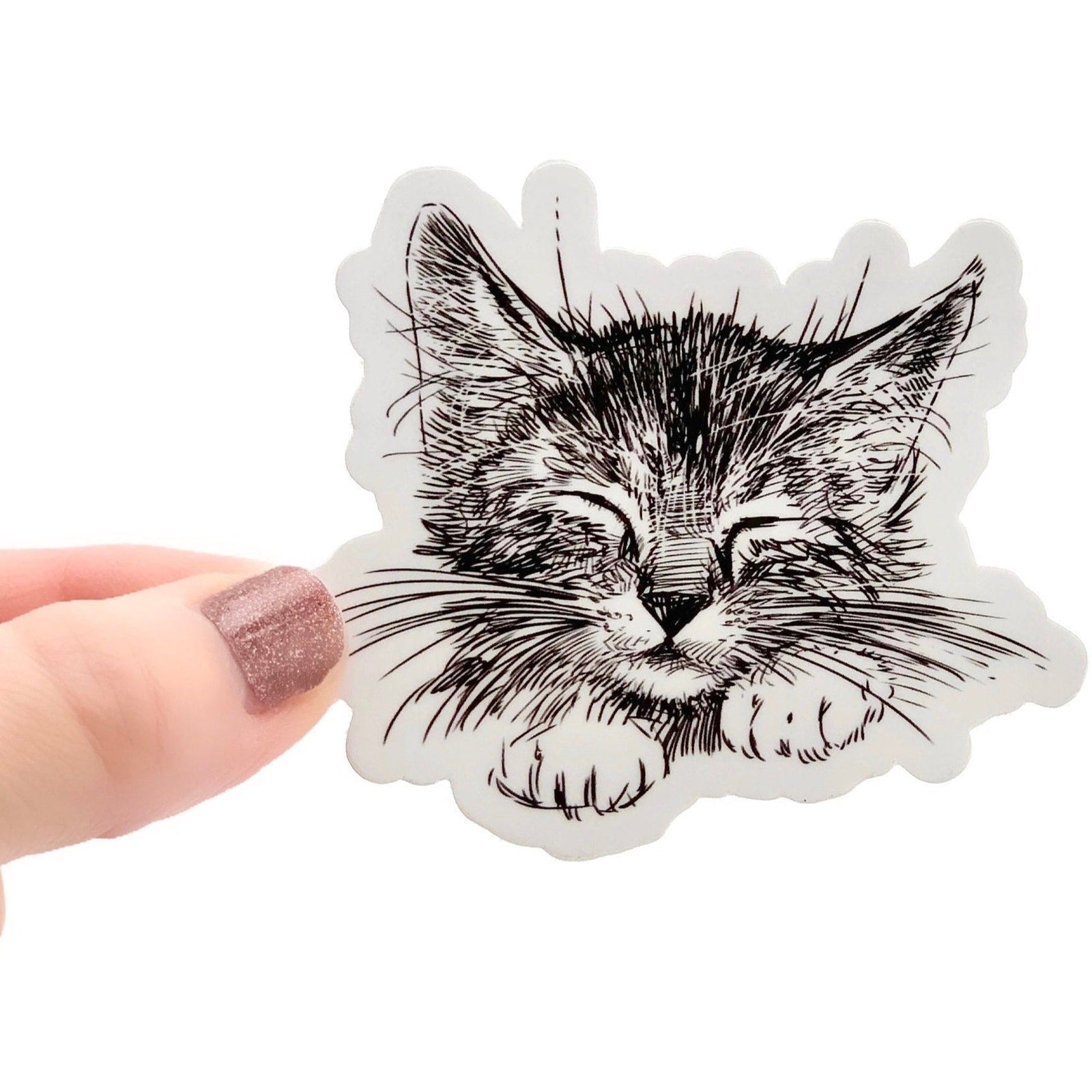 Cat Sticker for Water Bottles - Stesha Party