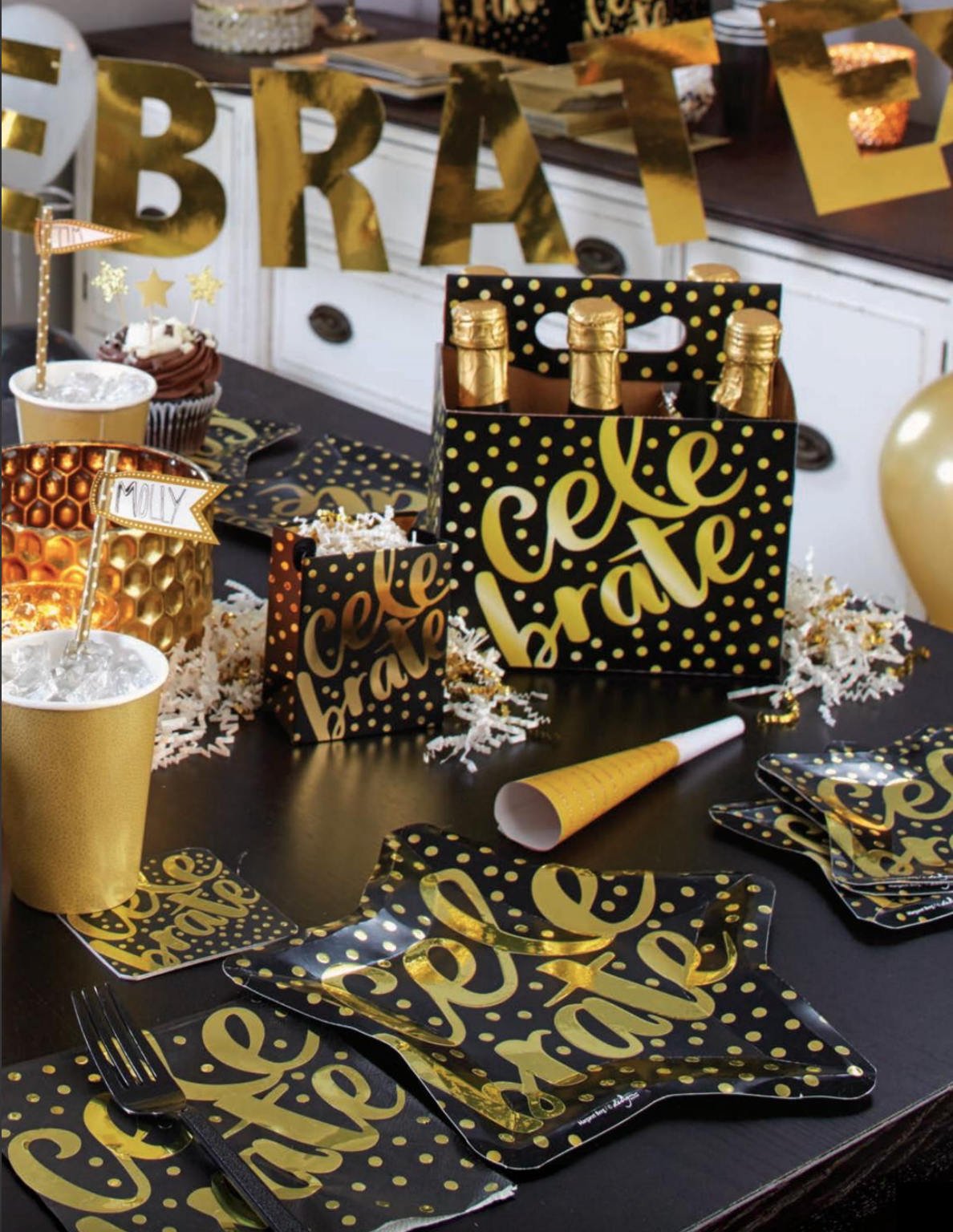 Celebrate New Years Party Napkins - Stesha Party