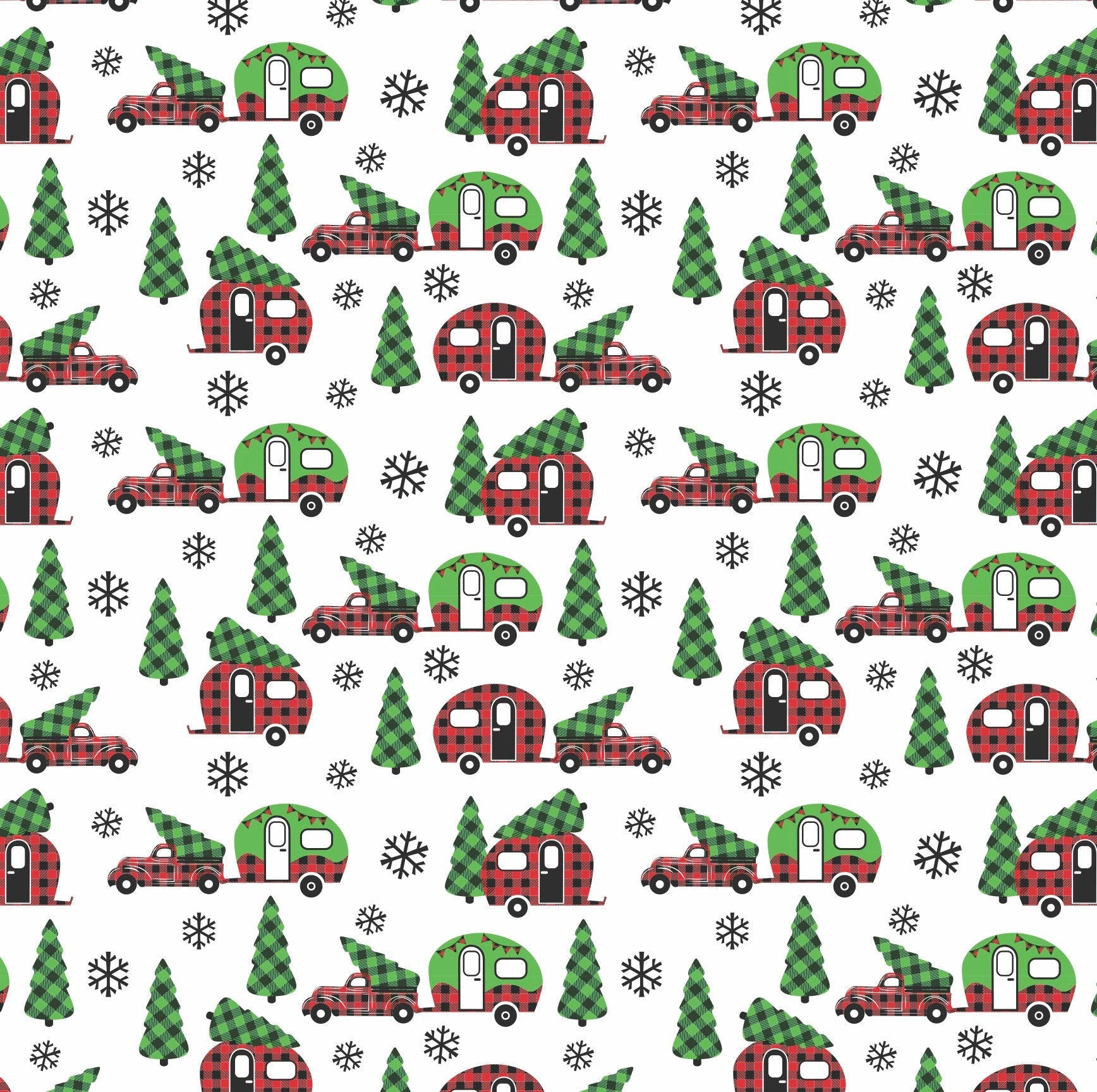 Christmas Camper Gift Wrap - Stesha Party
