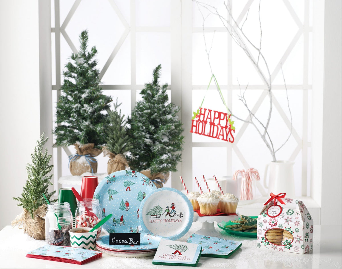 Christmas "Home For The Holidays" Napkins - Stesha Party