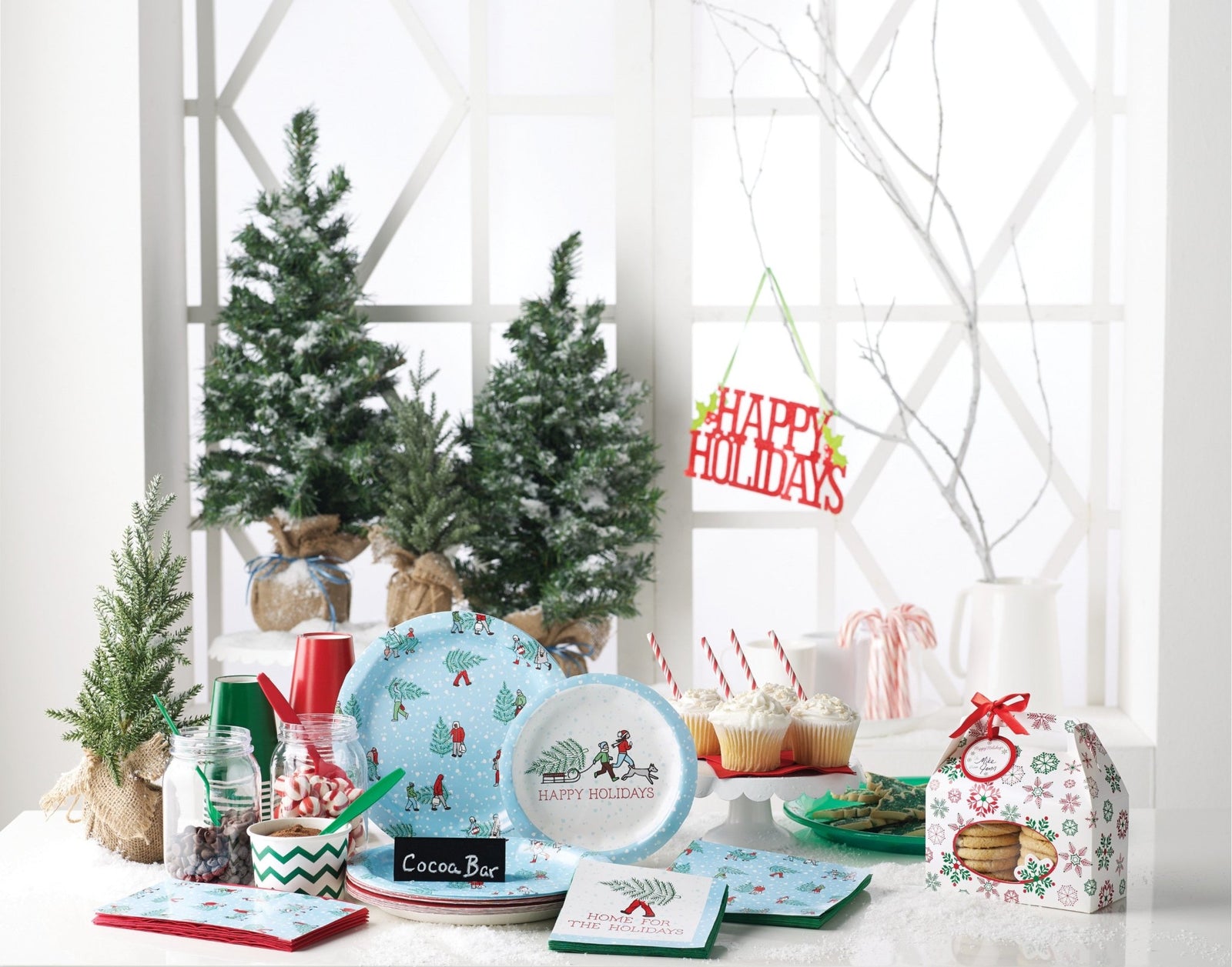 Christmas "Home For The Holidays" Napkins - Stesha Party