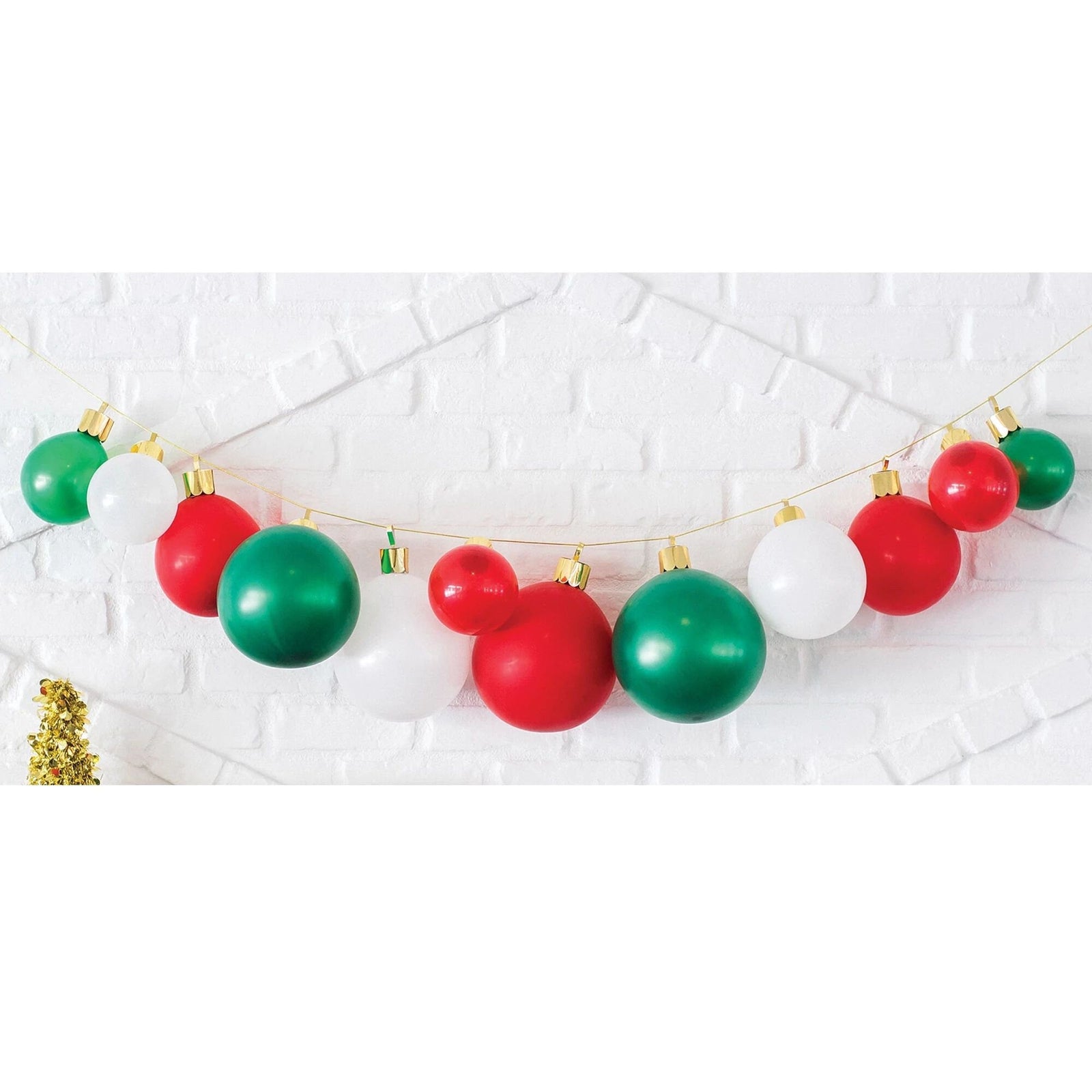 Christmas Ornament Balloon Party Garland