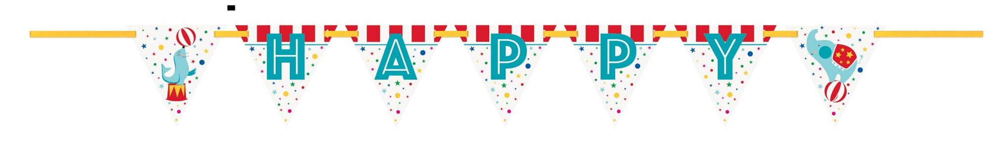 Circus Party "Happy Birthday" Banner - Stesha Party