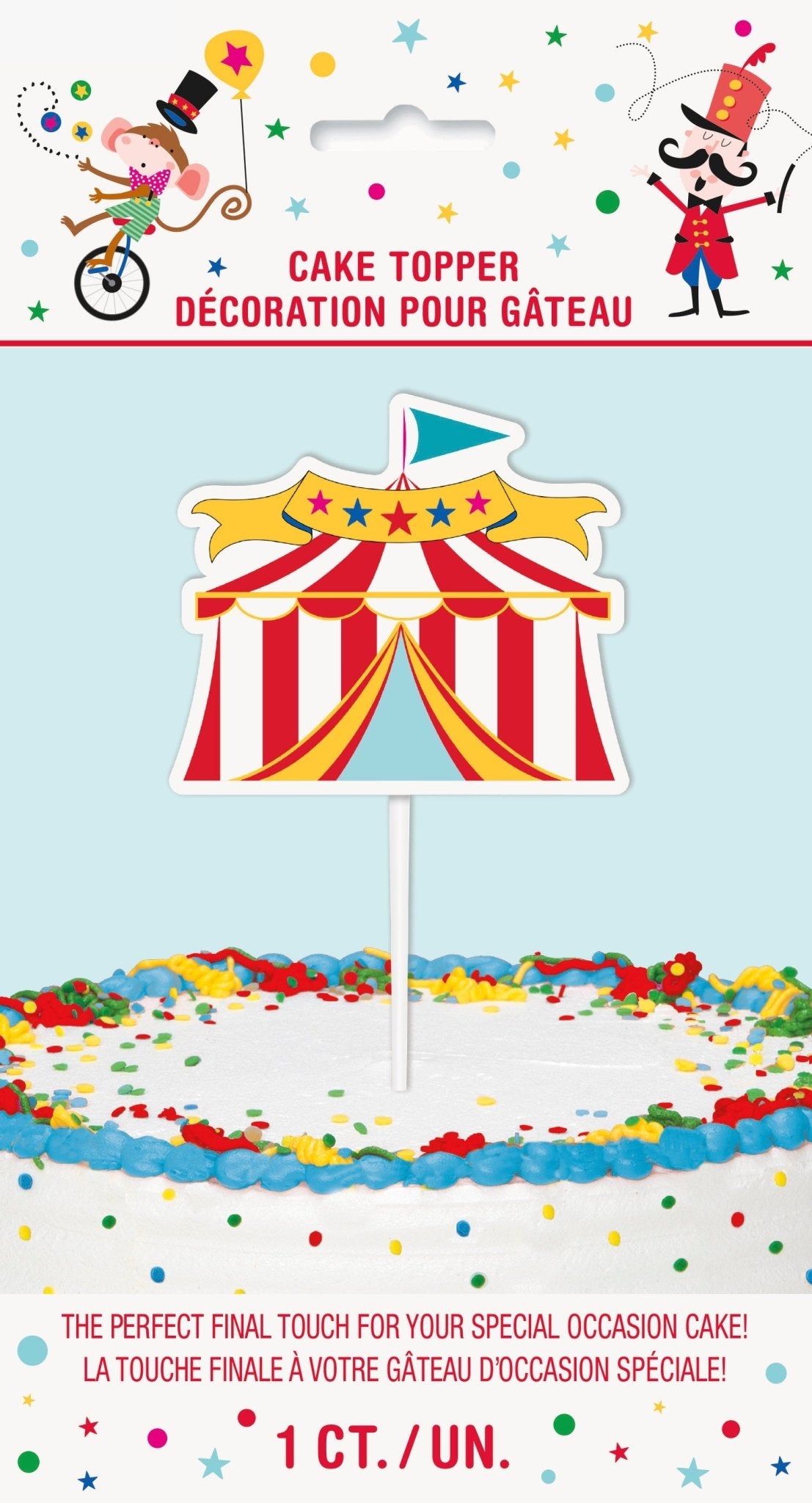 Circus Tent Cake Topper - Stesha Party