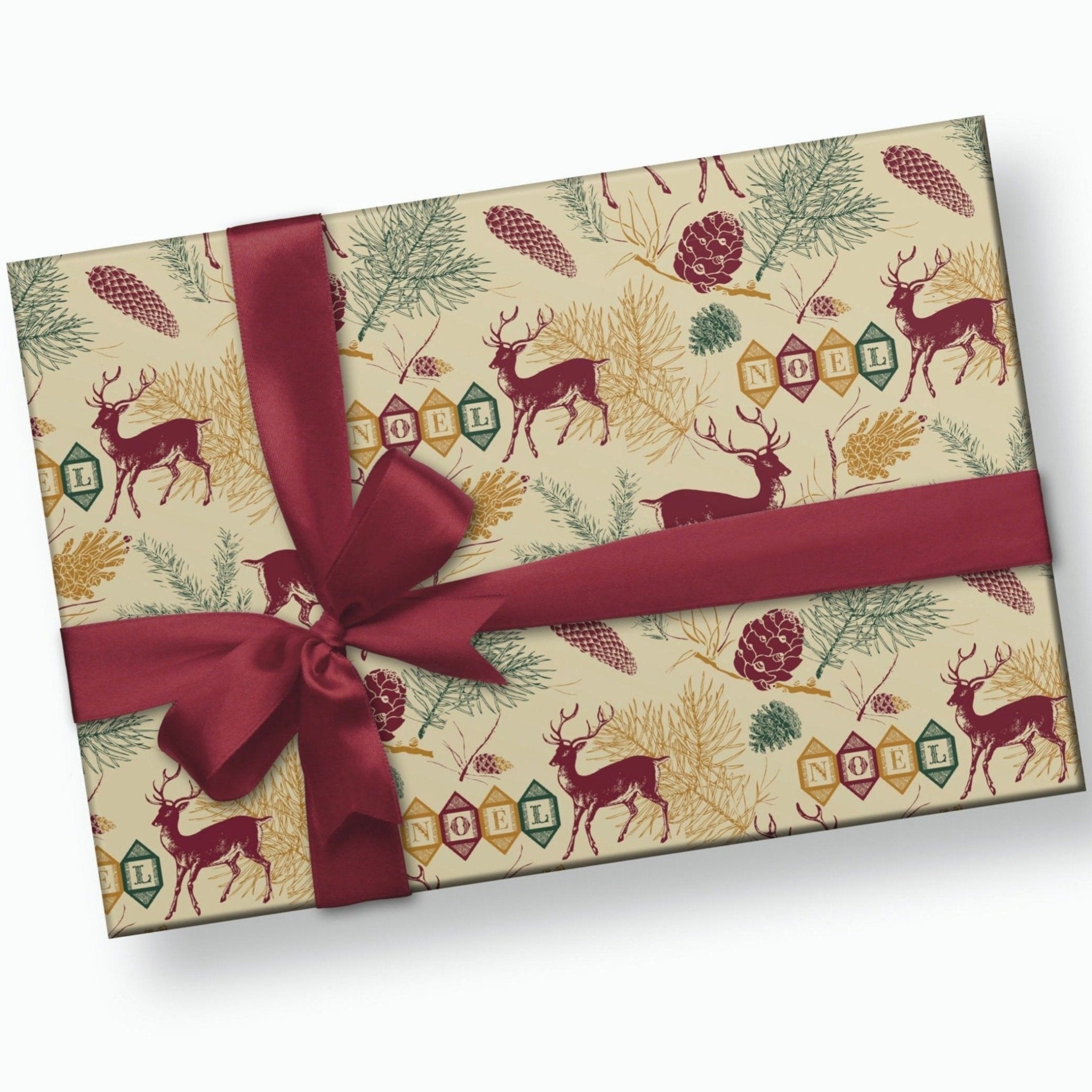 Deer Christmas Wrapping Paper - Stesha Party - animal, animal gw, christmas