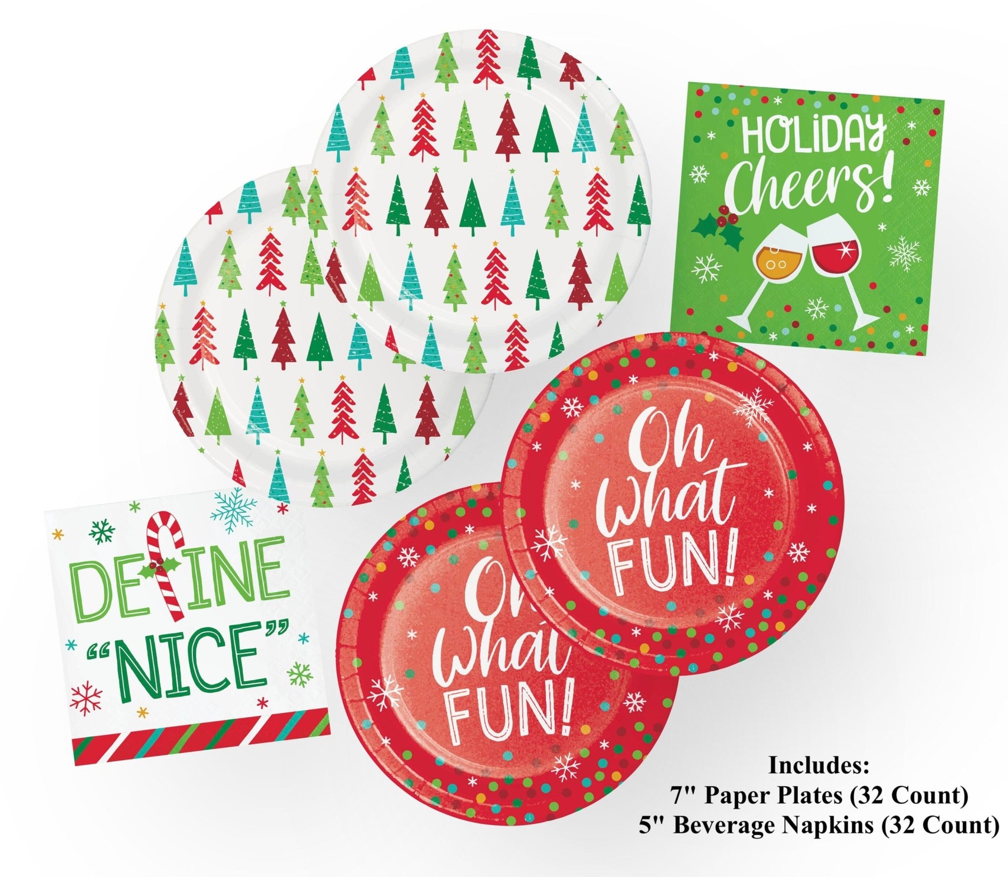 "Define Nice" Adult Holiday Party Supplies - Stesha Party