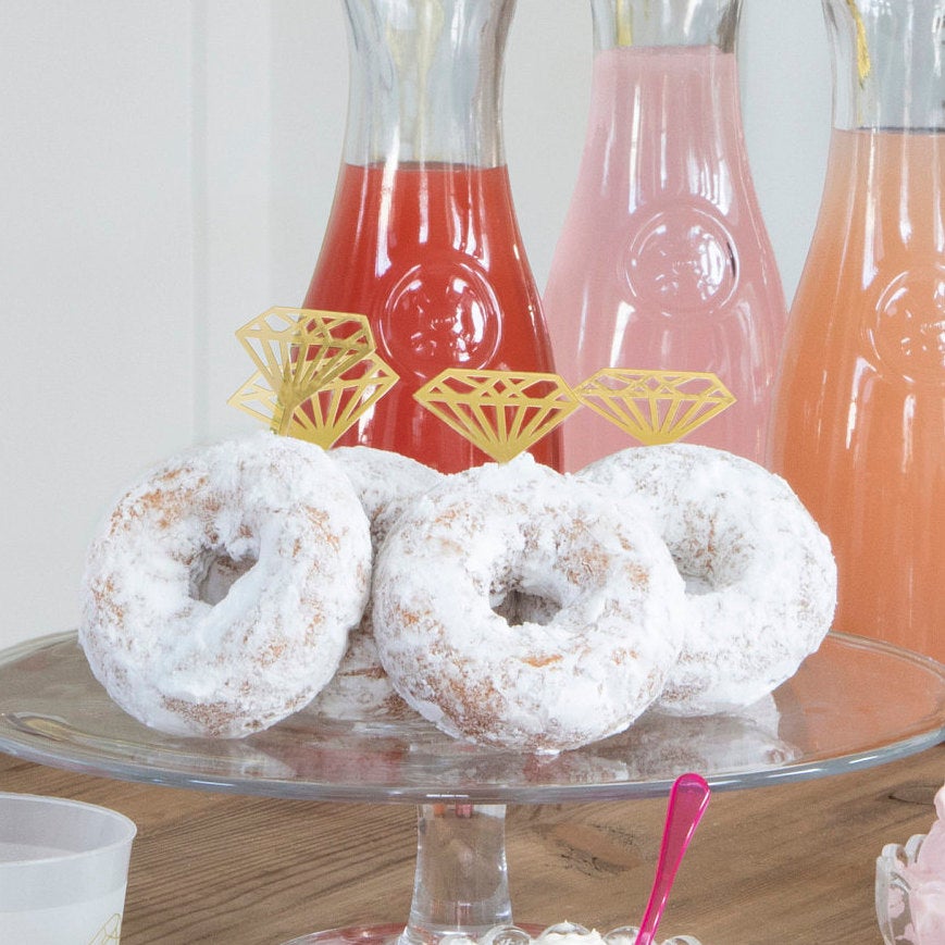 Diamond Cupcake Toppers - Stesha Party