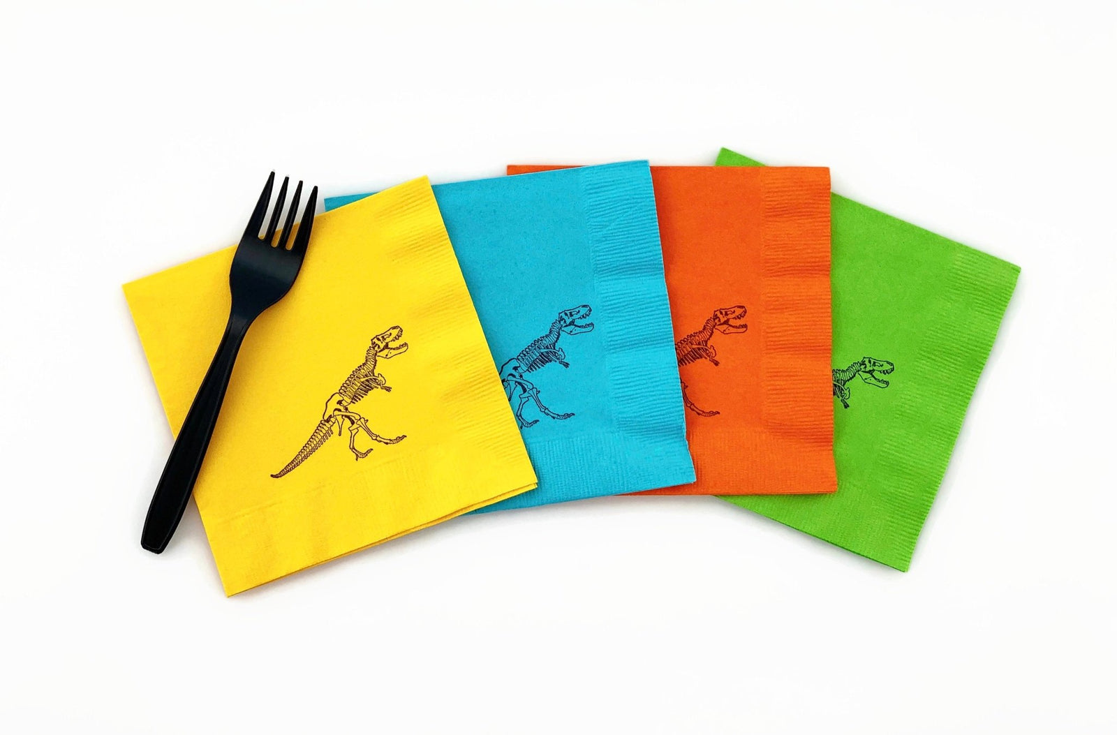 Dinosaur Colorful Napkins - Stesha Party