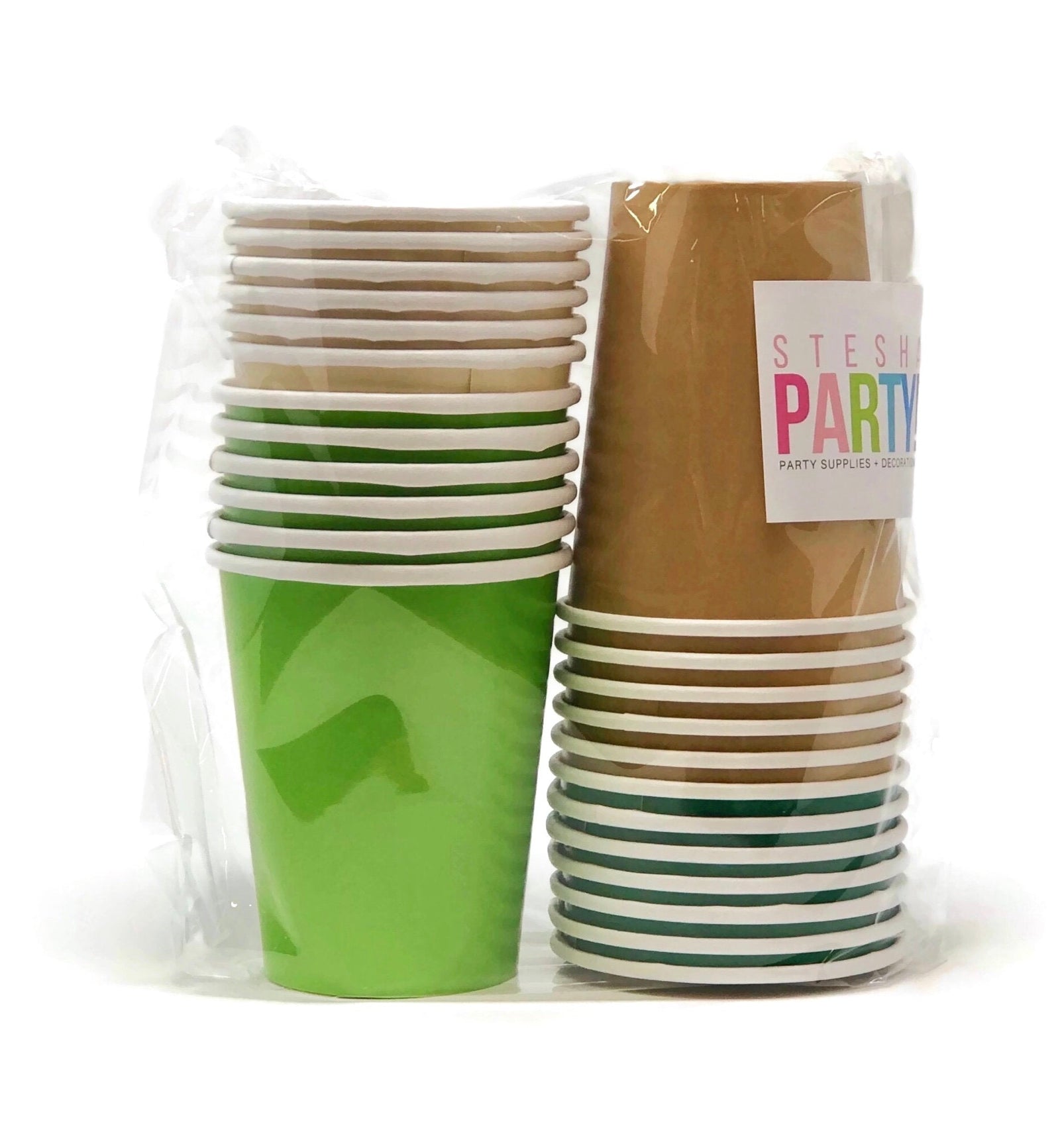 Dinosaur Green Assortment Party Cups - Stesha Party