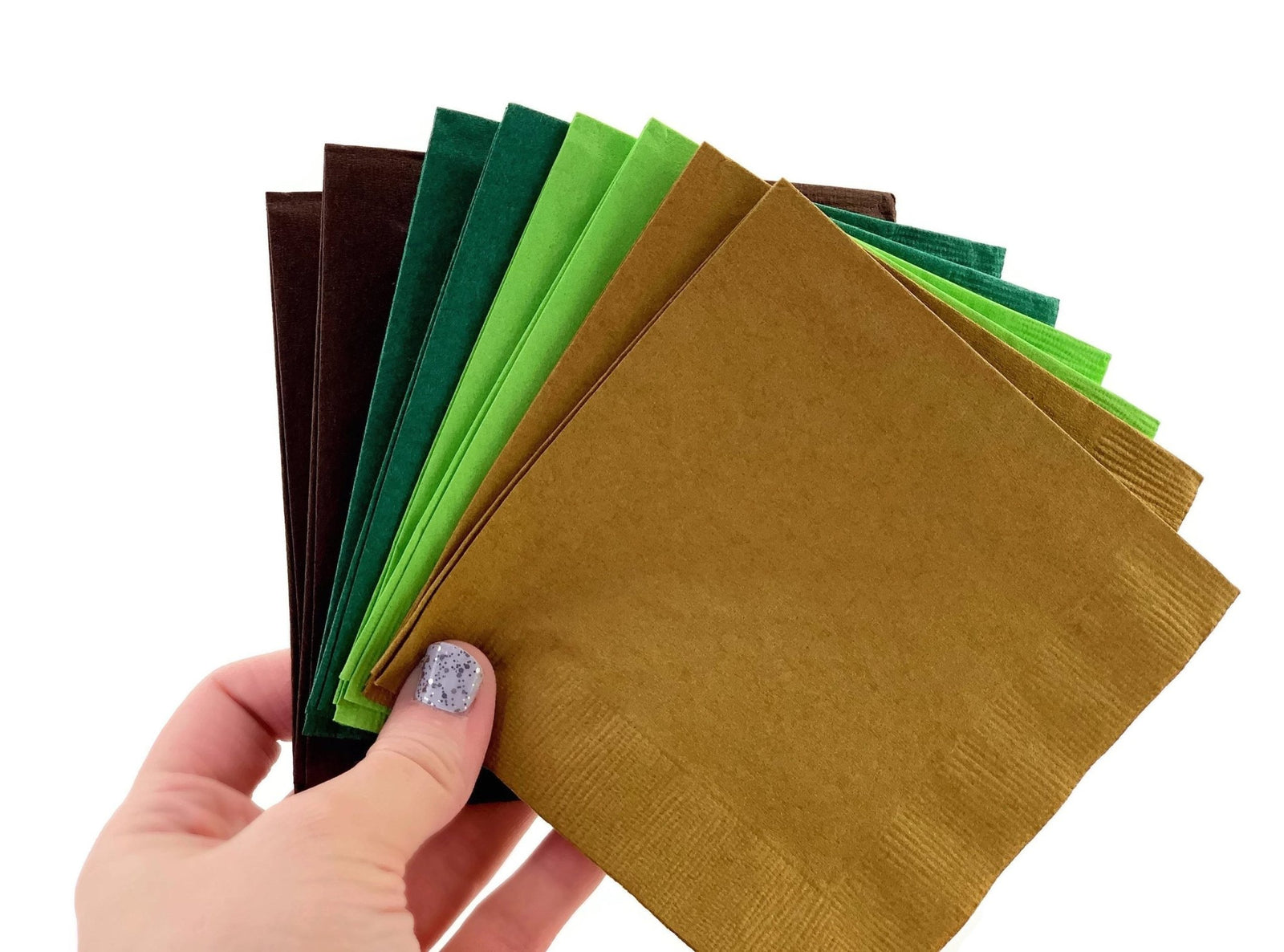 Dinosaur Party Green & Gold Napkins - Stesha Party