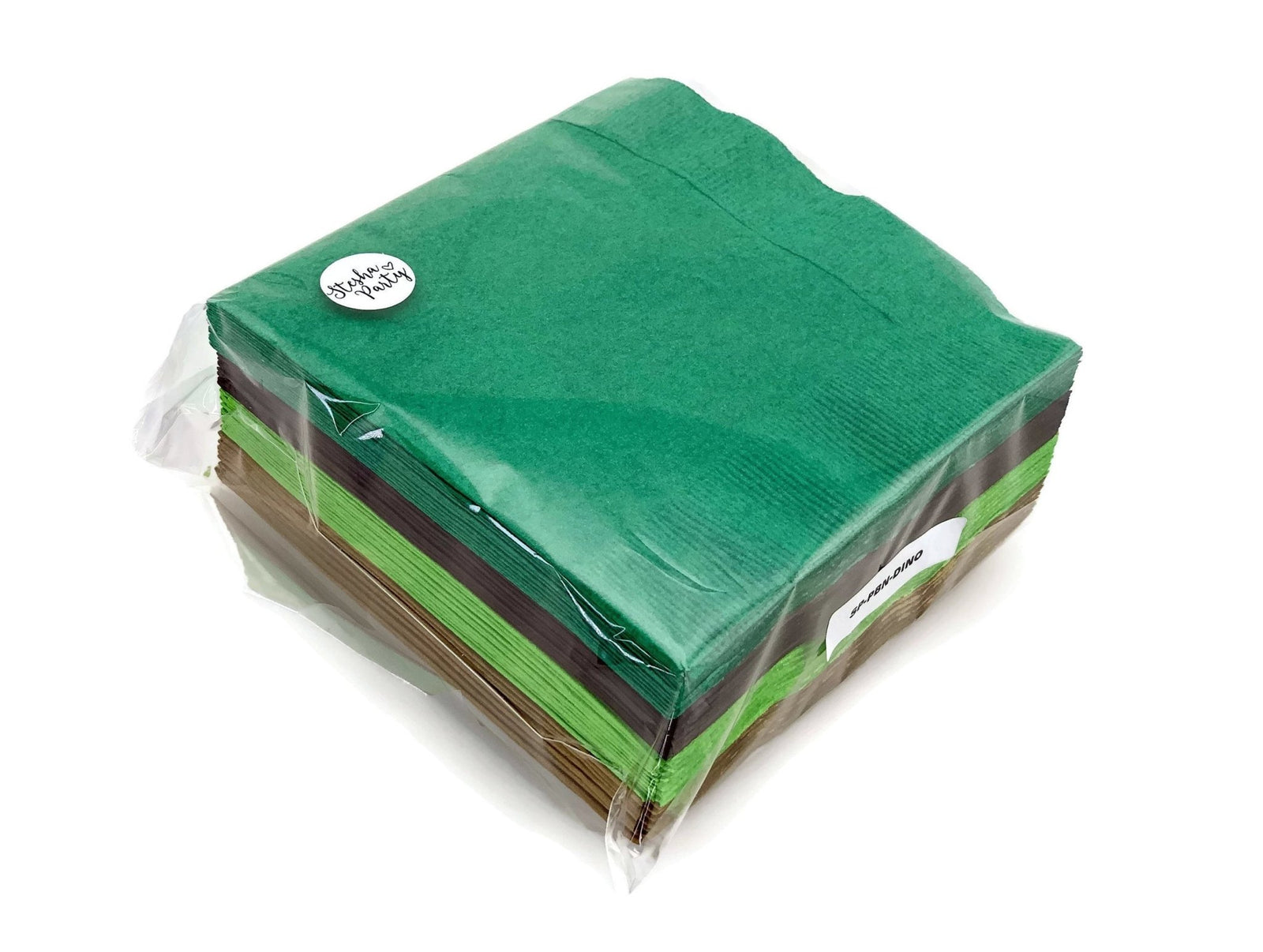 Dinosaur Party Green & Gold Napkins - Stesha Party