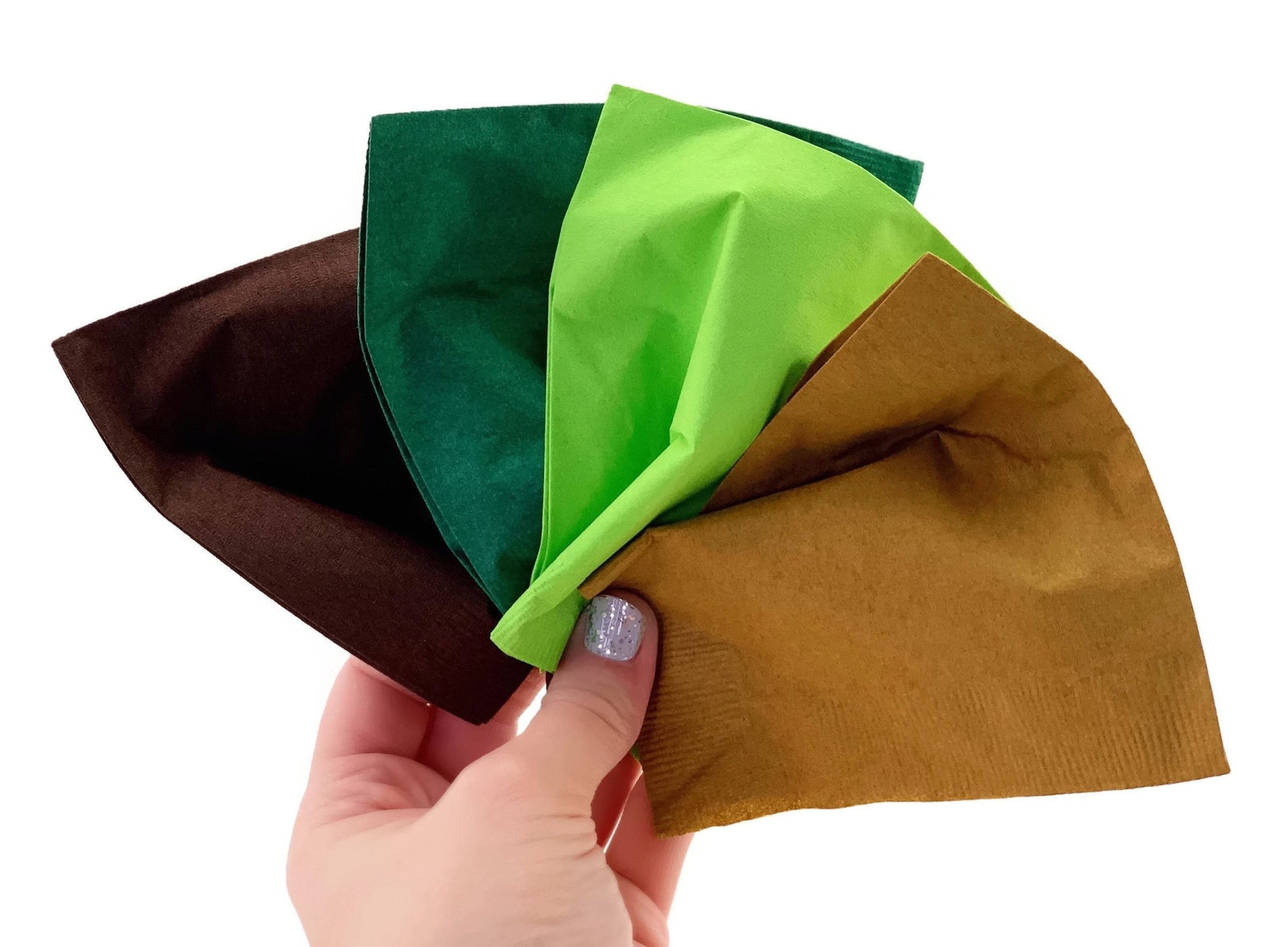 Dinosaur Party Green & Gold Napkins - Stesha Party