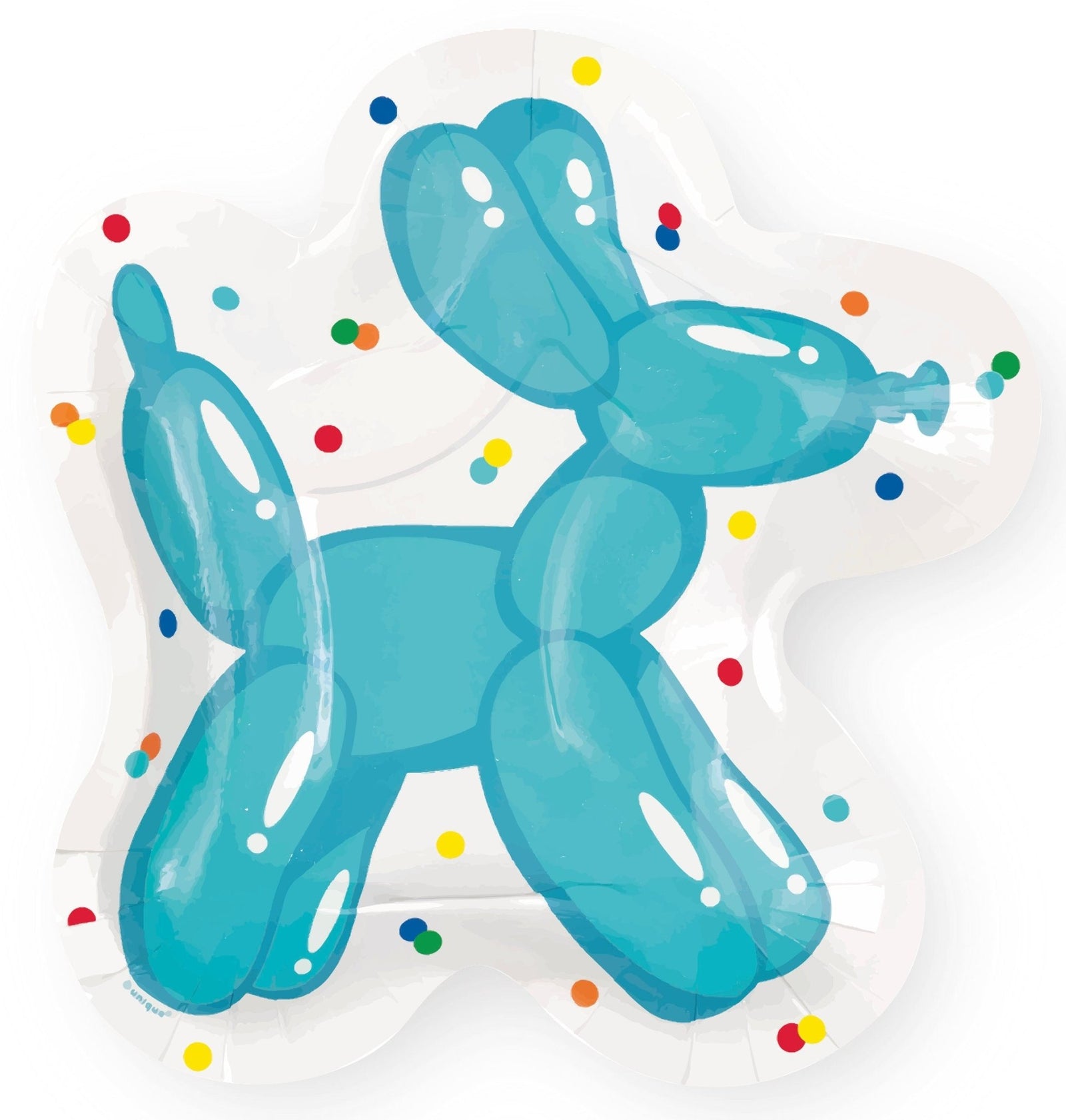 Dog Balloon Party Plates - Stesha Party