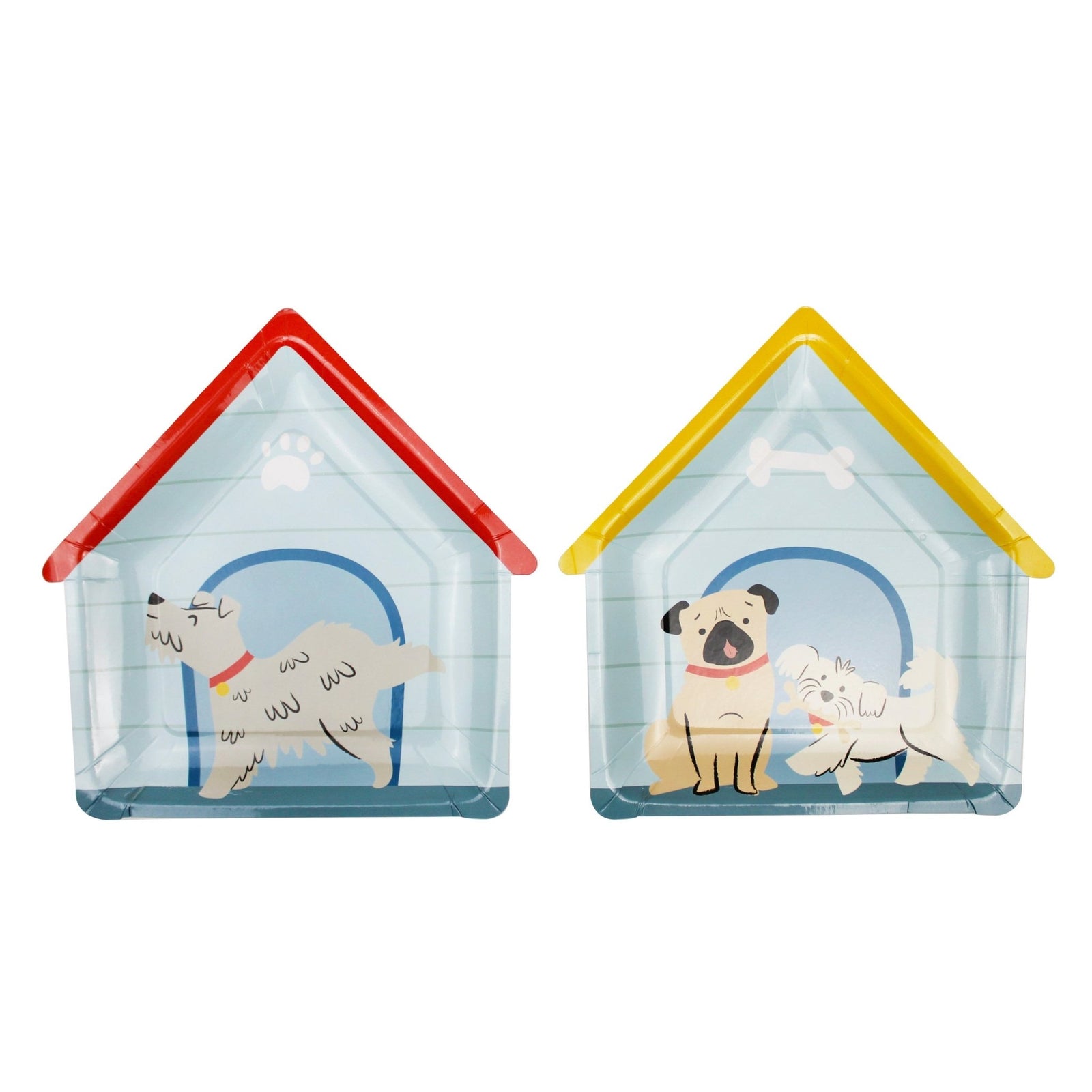 Dog House Shaped Party Plates - Stesha Party