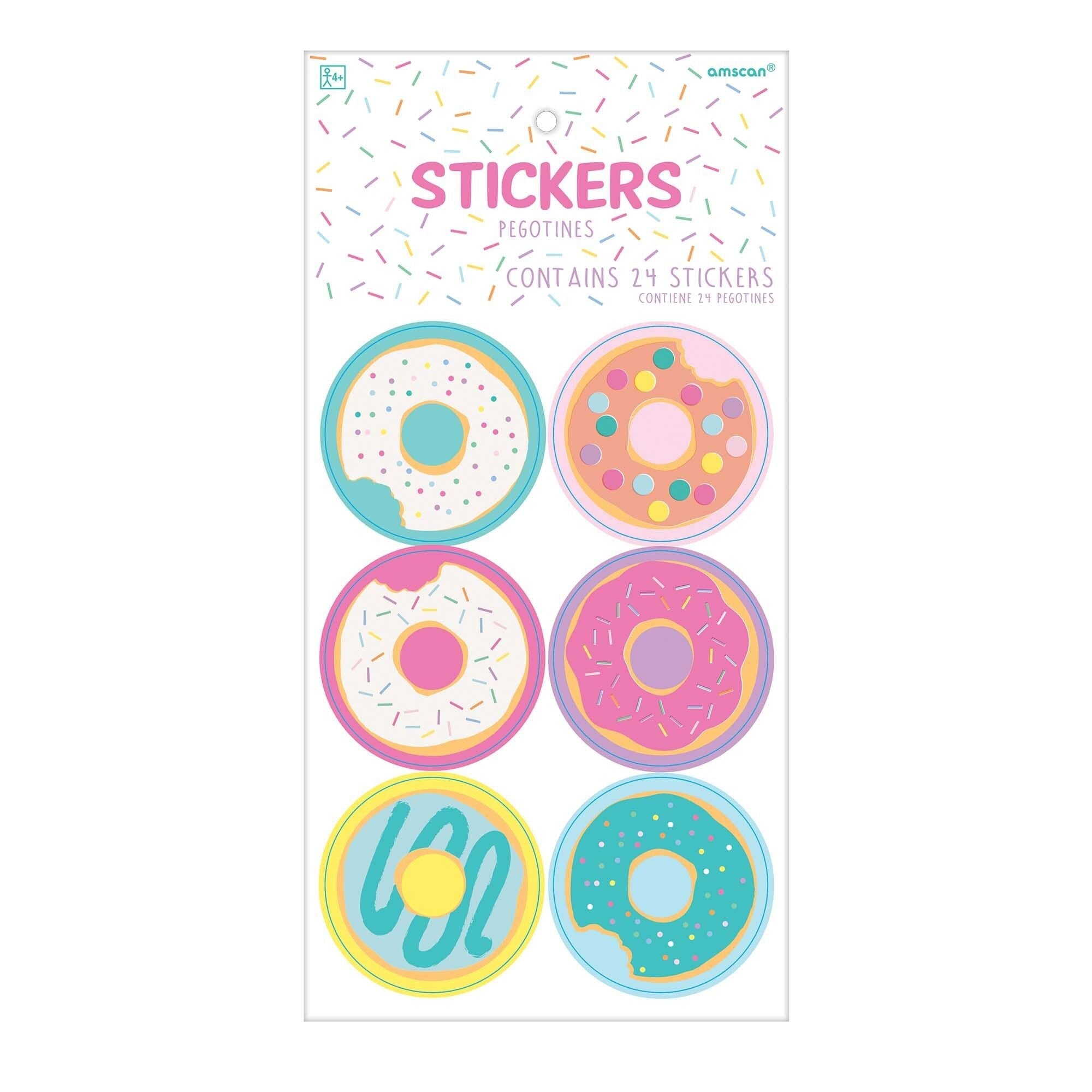 Donut Party Stickers - Stesha Party