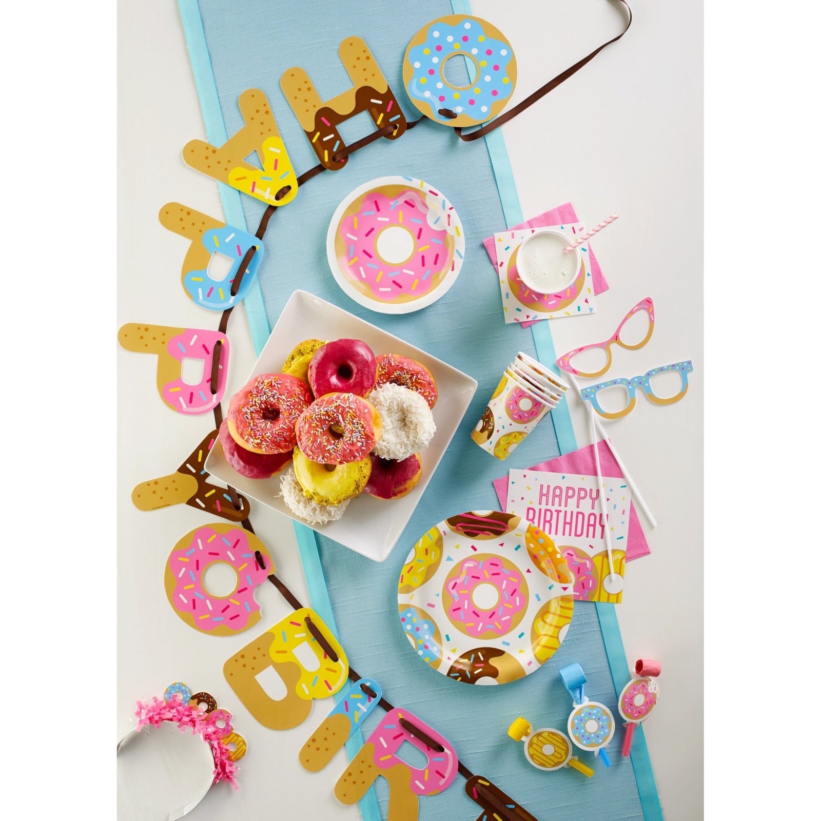 Donut Themed Party Napkins - Stesha Party