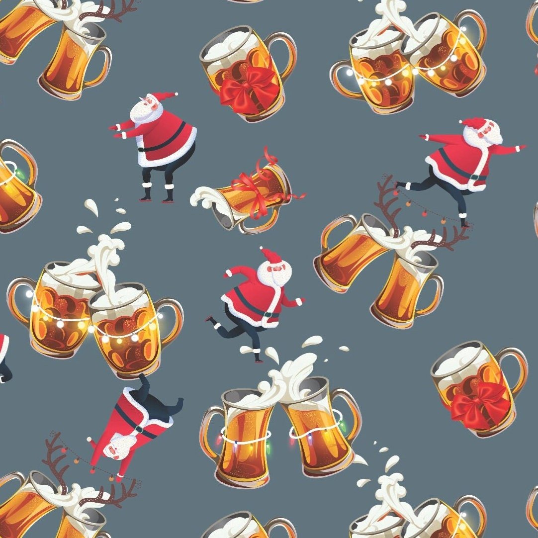 Drunk Santa Wrapping Paper - Stesha Party
