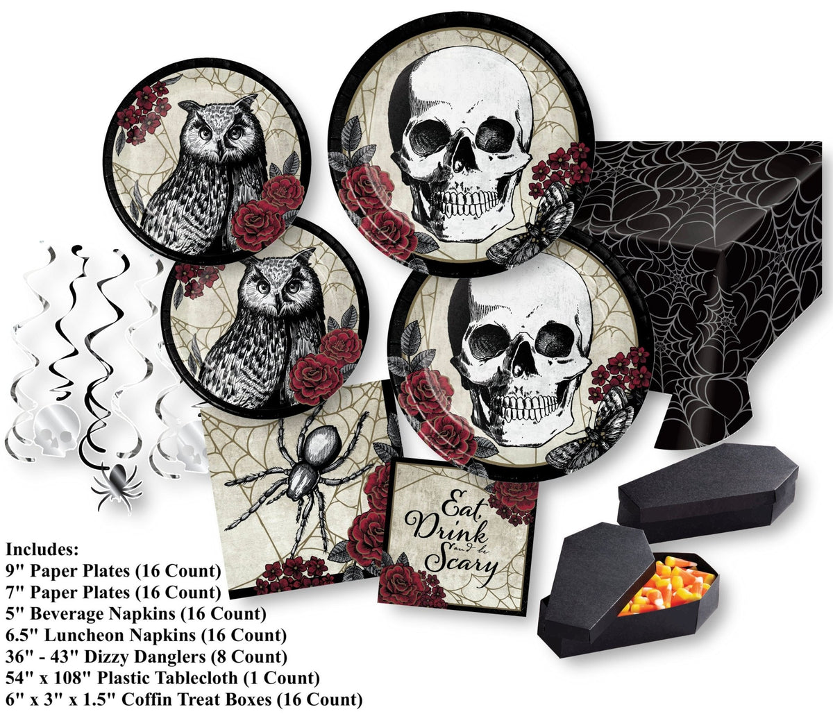 Eat Drink & Be Scary Halloween Party Set - Stesha Party