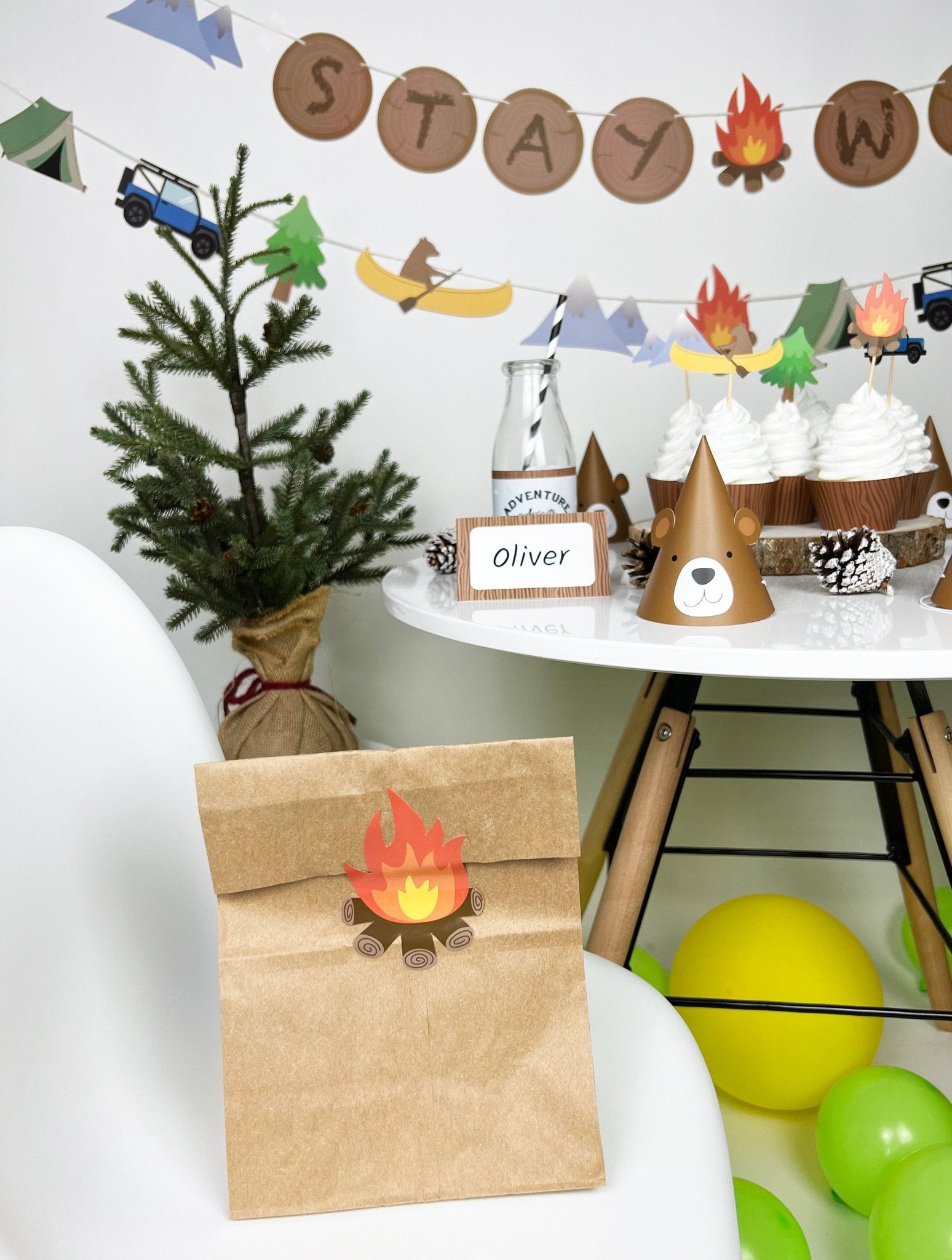 Explorer Party Stickers - Stesha Party