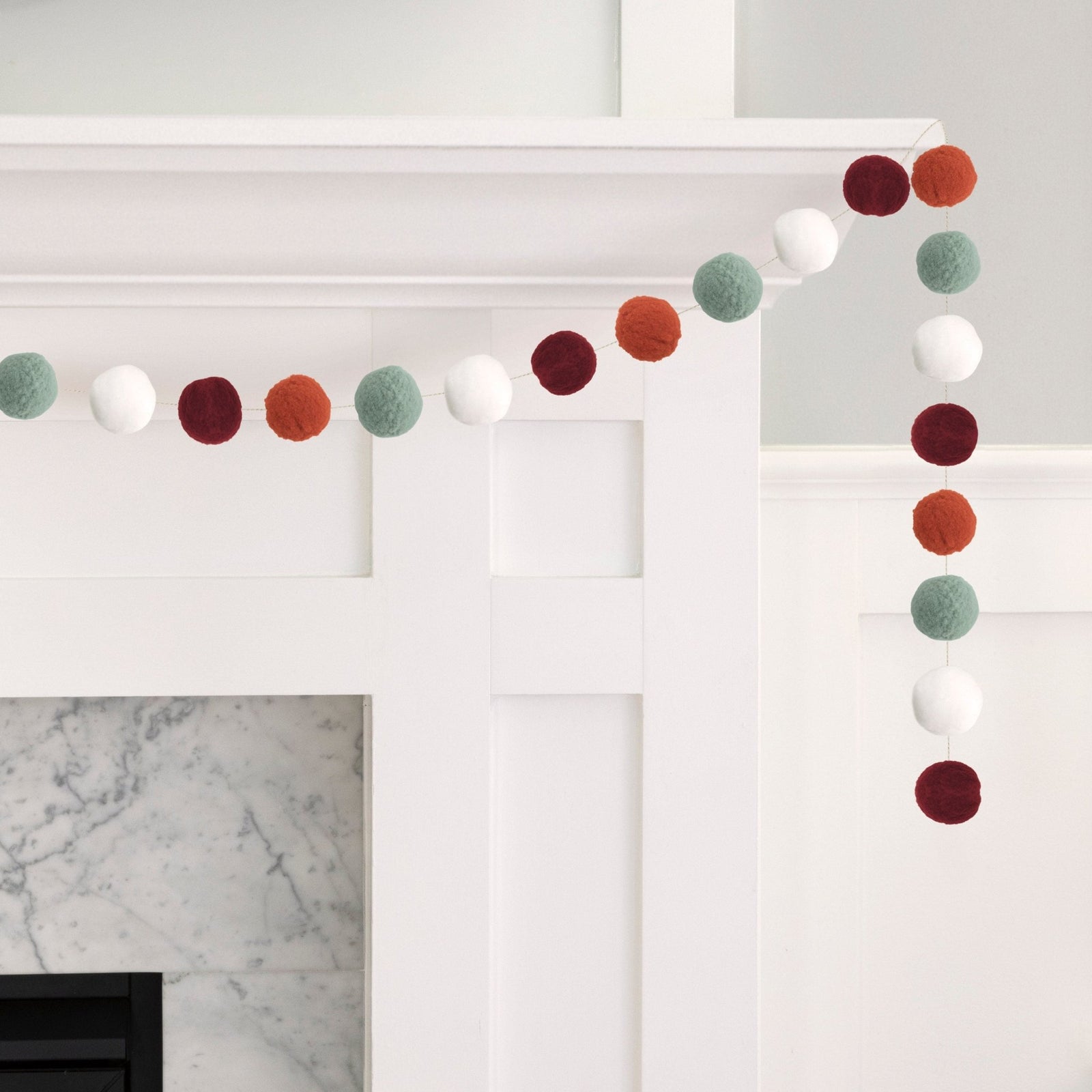 Fall Colors Pom Pom Garland - Stesha Party