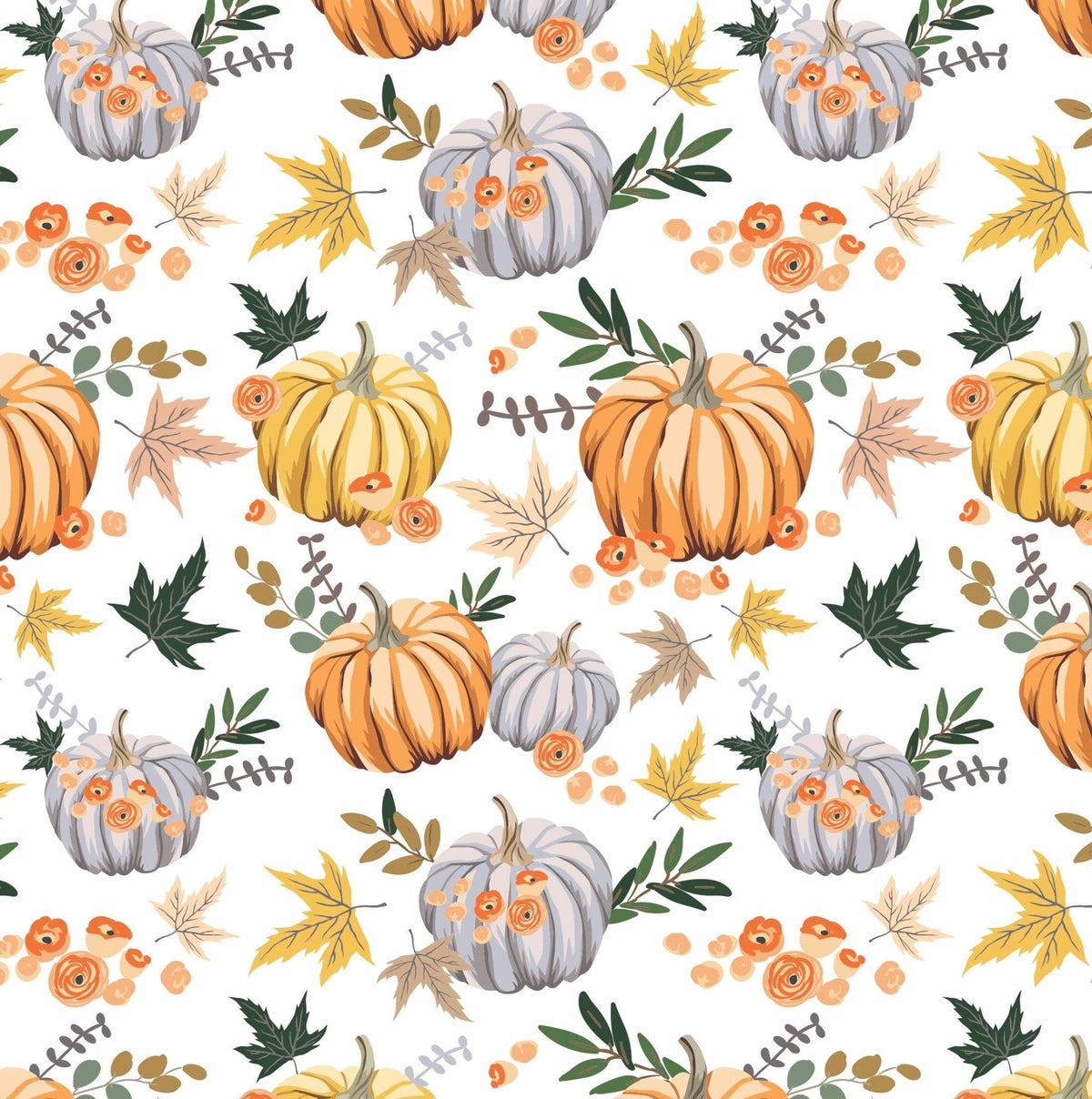 Fall Pumpkin Gift Wrap - Stesha Party