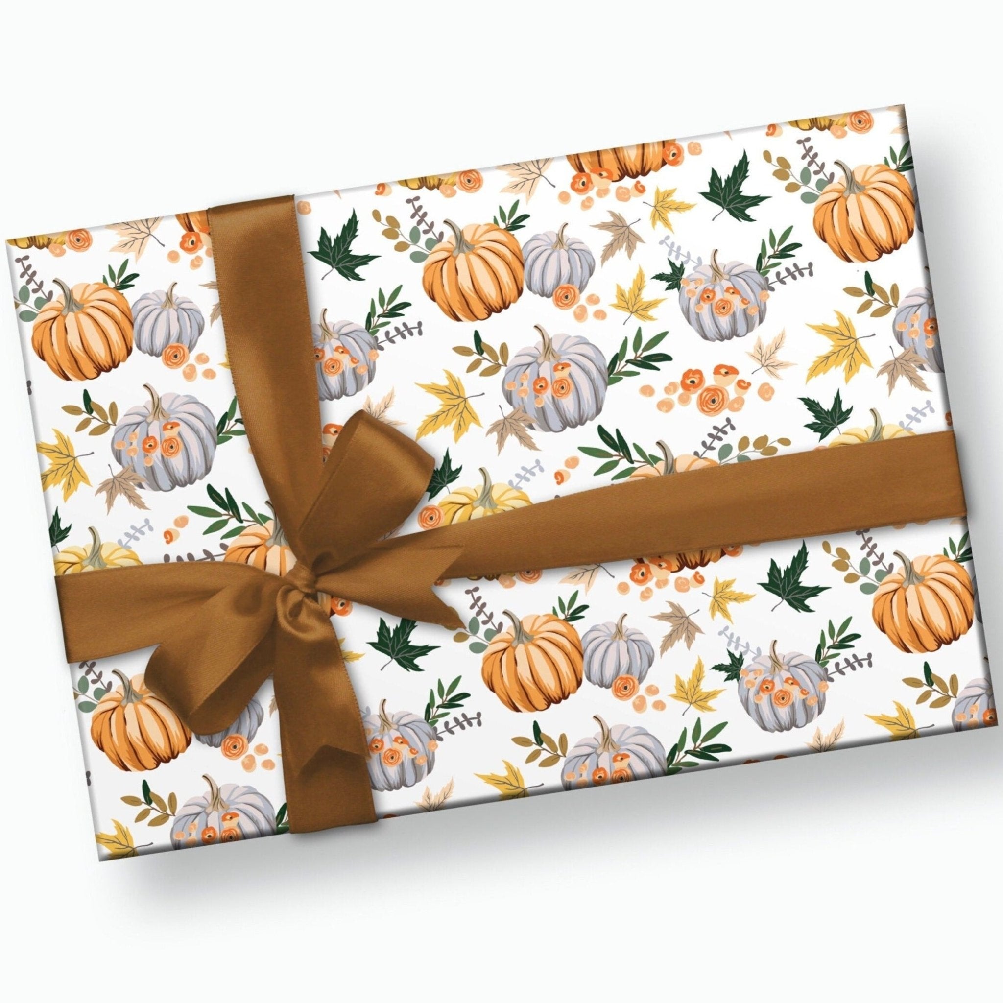 Fall Pumpkin Gift Wrap - Stesha Party - birthday, Boy Baby Shower, Girl Baby  Shower