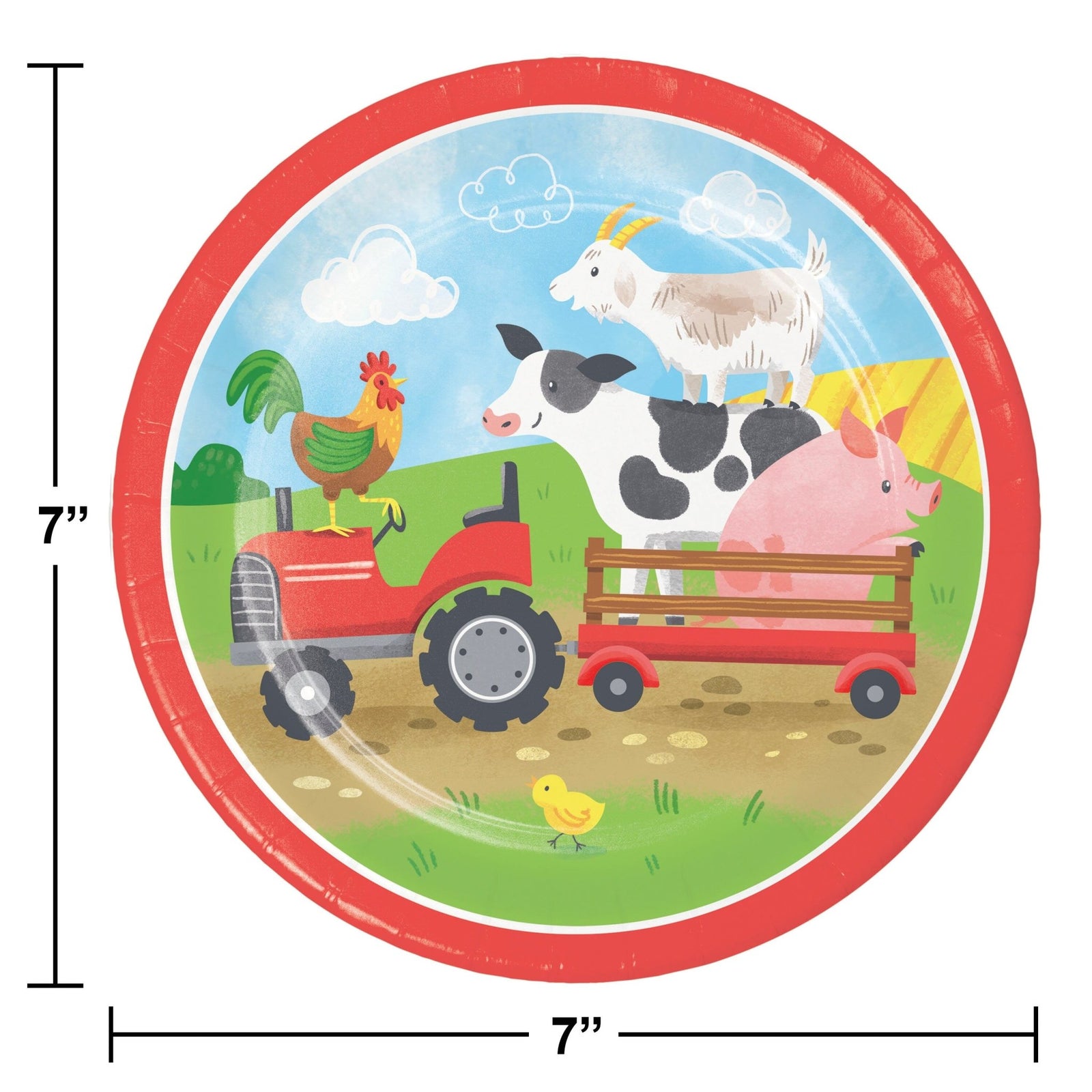 Farm Party Cake Plates - Stesha Party