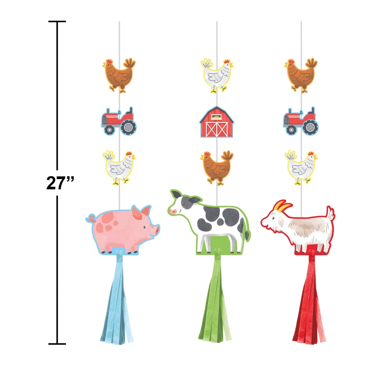 Farm Party Hanging Decorations - Stesha Party