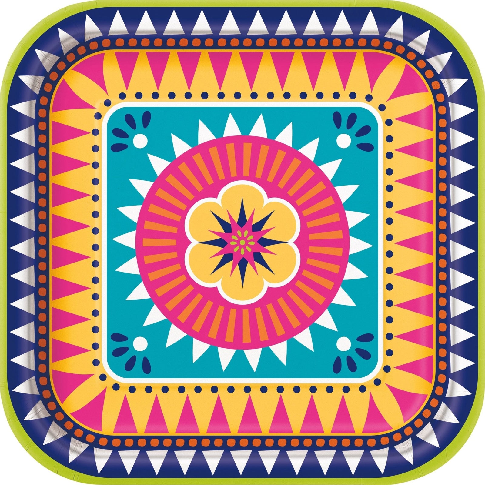 Fiesta Colorful Party Plates - Stesha Party