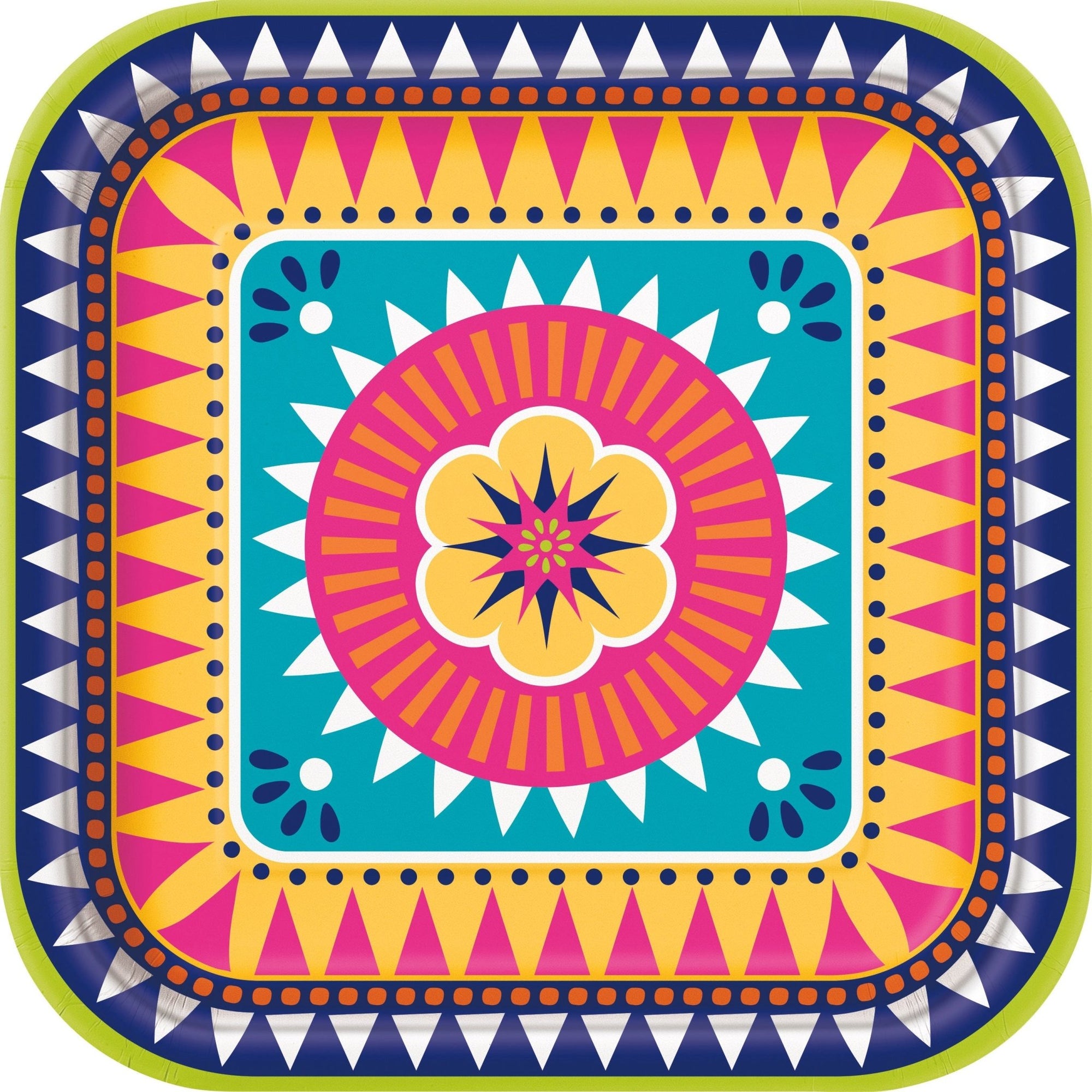 Fiesta Colorful Party Plates - Stesha Party