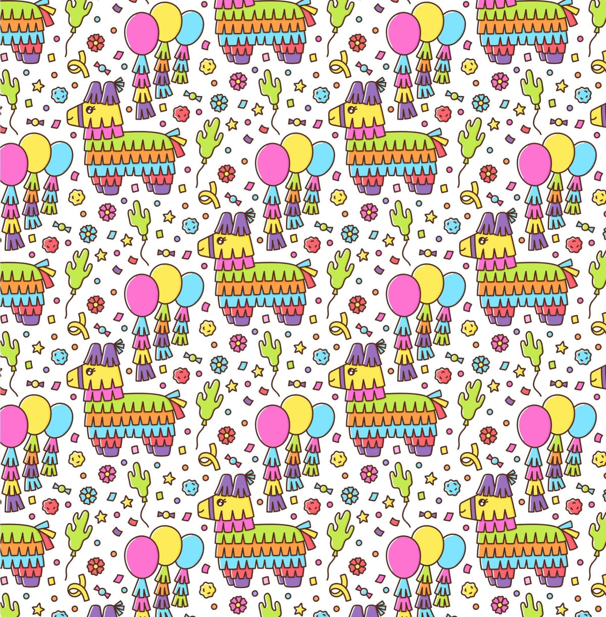 Fiesta Party Piñata Gift Wrap - Stesha Party