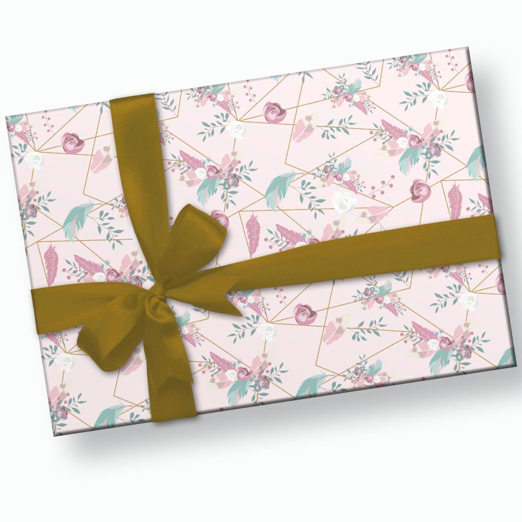 Floral Gift Wrap - Stesha Party - bachelorette, birthday, birthday