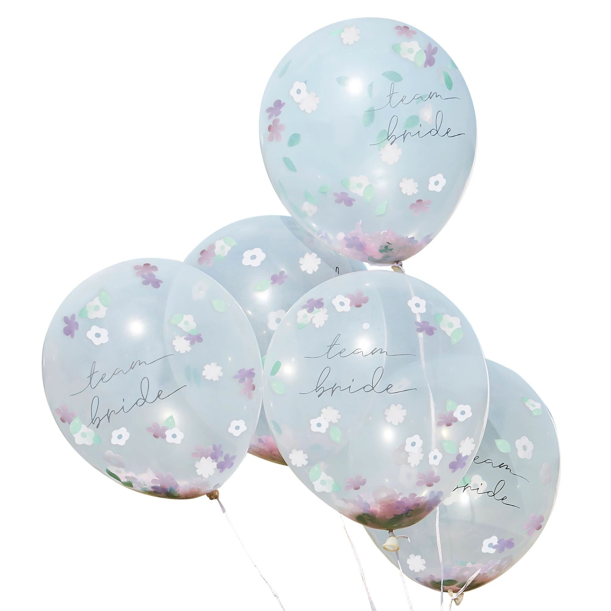 Floral Team Bride Confetti Balloons - Stesha Party