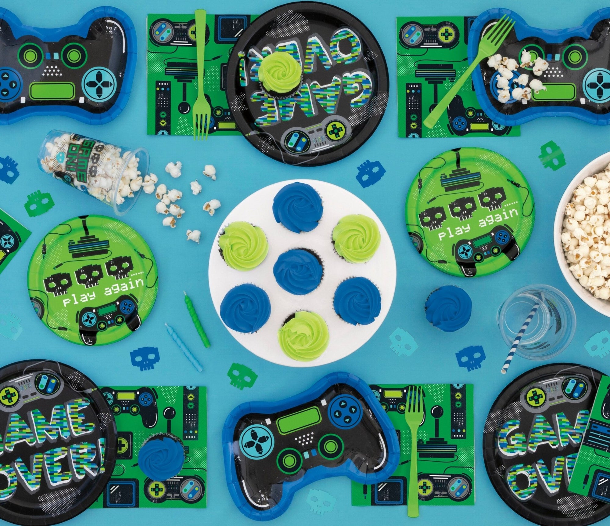 Game Over Party Plates - Stesha Party