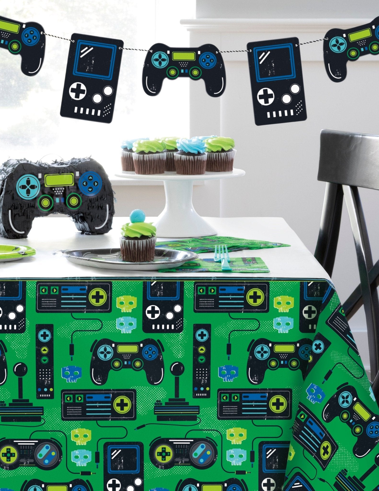 Gamer Party Tablecloth - Stesha Party