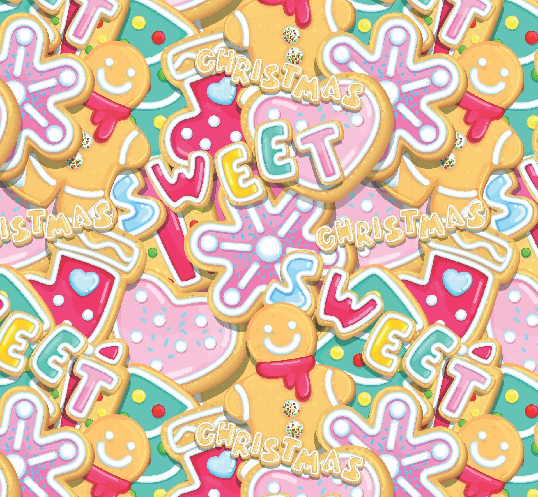 Gingerbread Cookies Gift Wrap - Stesha Party