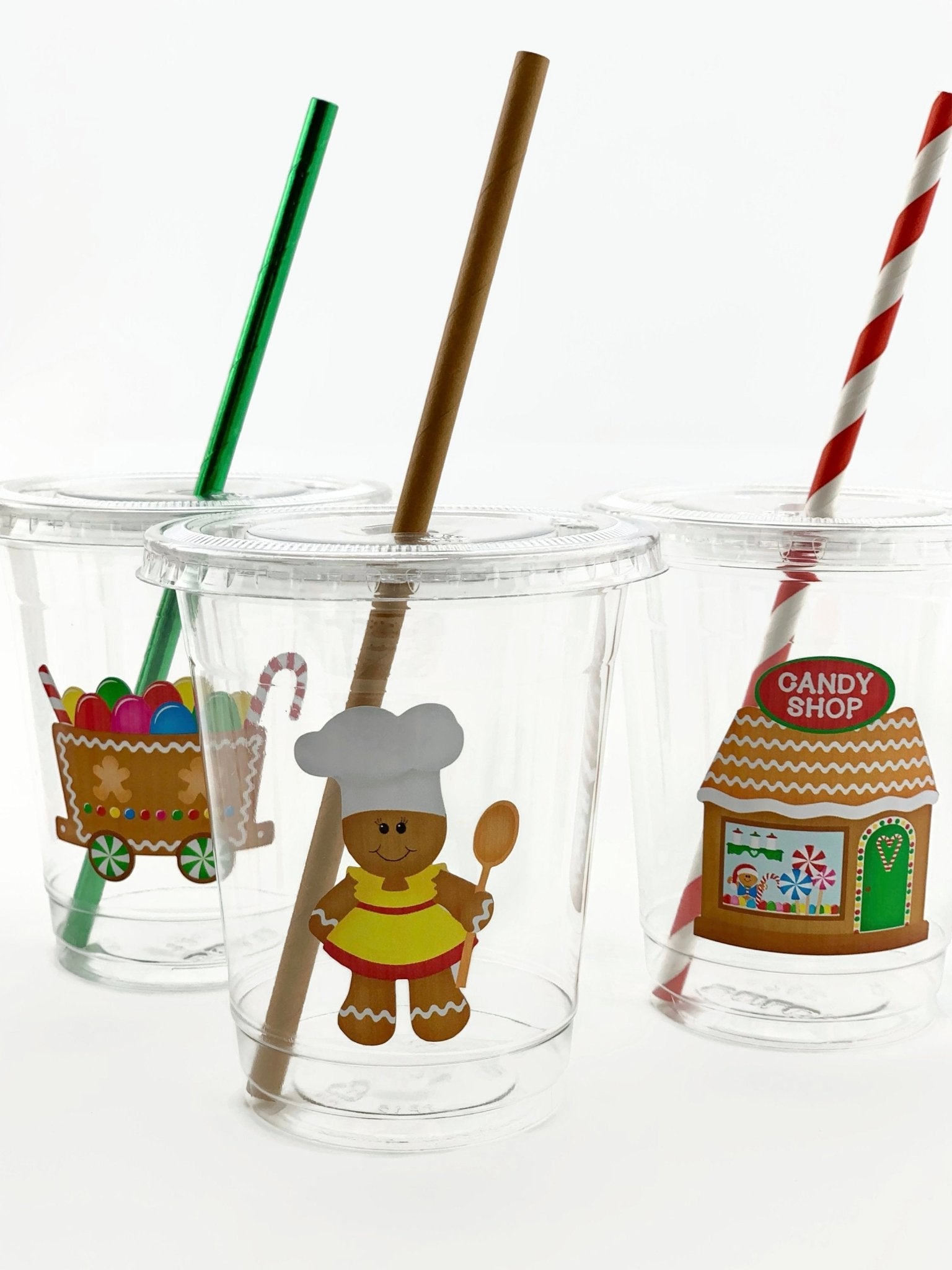 Gingerbread Party Clear Cup Set - Stesha Party