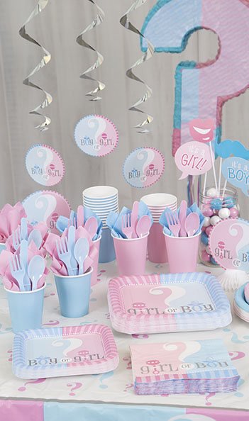 "Girl or Boy" Gender Reveal Napkins - Stesha Party