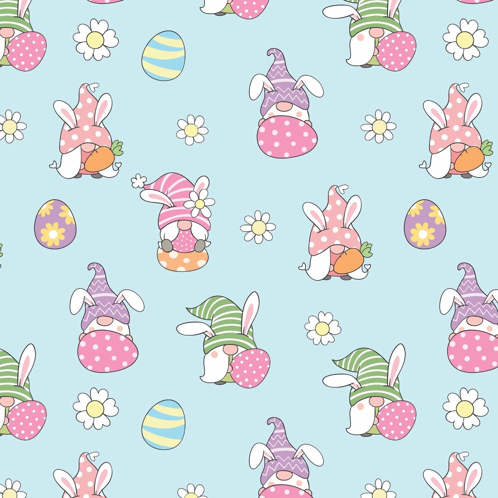 Gnome Bunny Gift Wrap - Stesha Party
