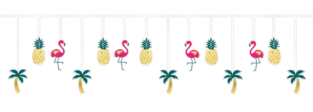 Gold Foil Aloha Party Banner - Stesha Party