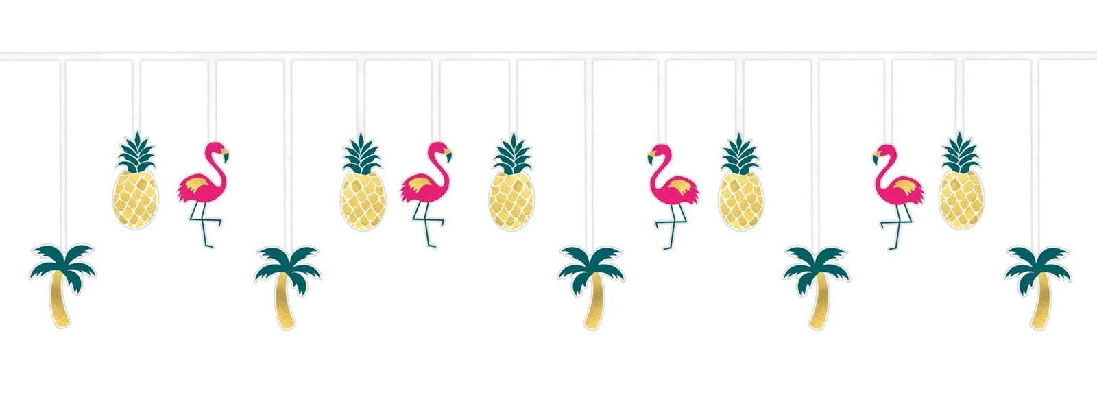 Gold Foil Aloha Party Banner - Stesha Party