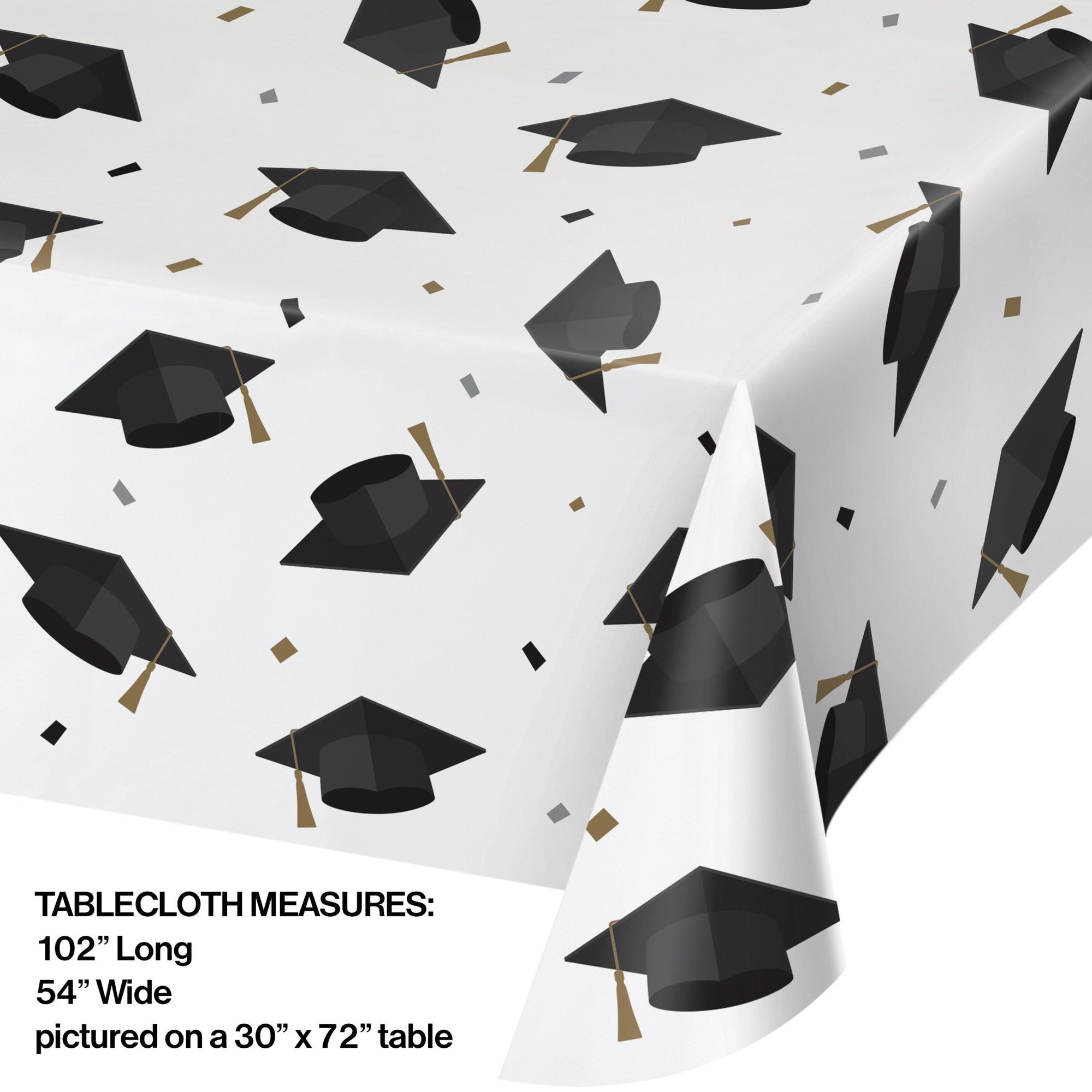 Graduation Caps Tablecloth - Stesha Party