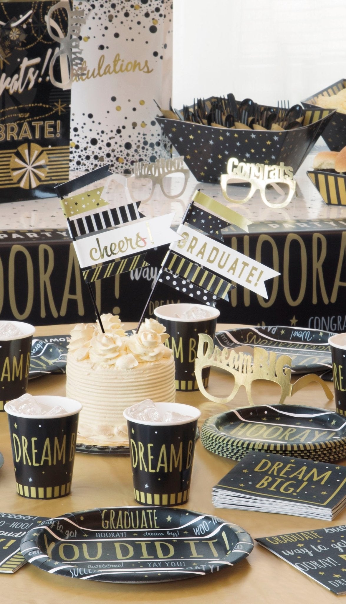 Graduation Party Cupcake Toppers - Stesha Party