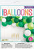 Green and White Balloon Arch - Stesha Party