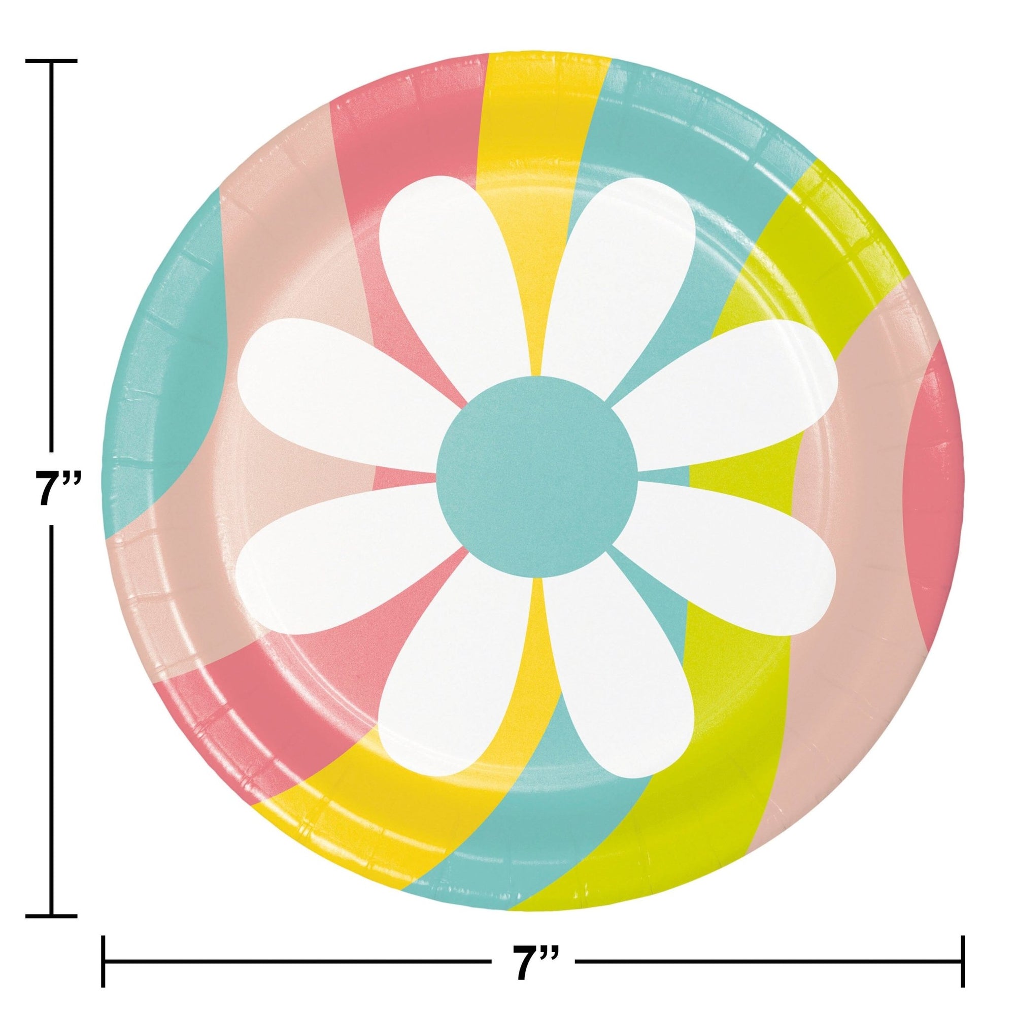 Groovy Flower Party Plates - Stesha Party
