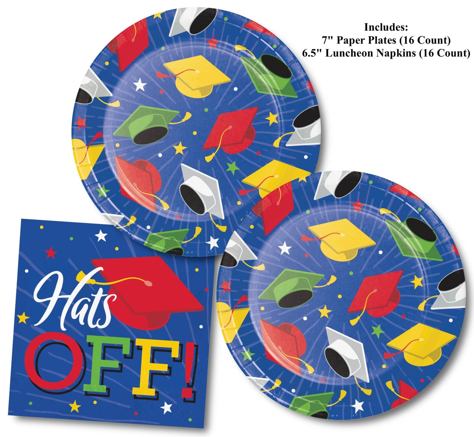 Hats Off Grad Party Supplies - Stesha Party