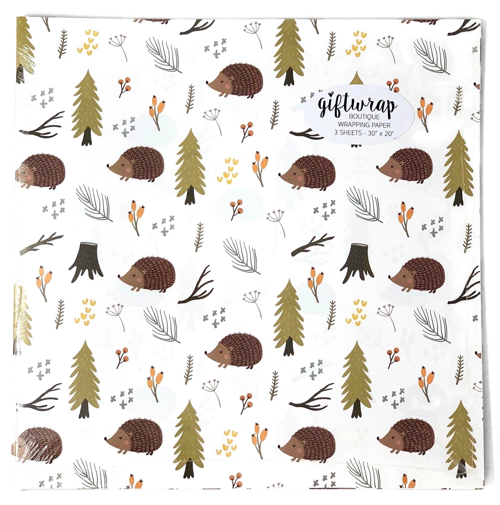 Hedgehog Wrapping Paper - Stesha Party