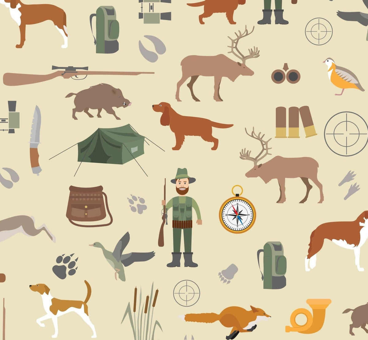 Hunting Gift Wrap - Stesha Party