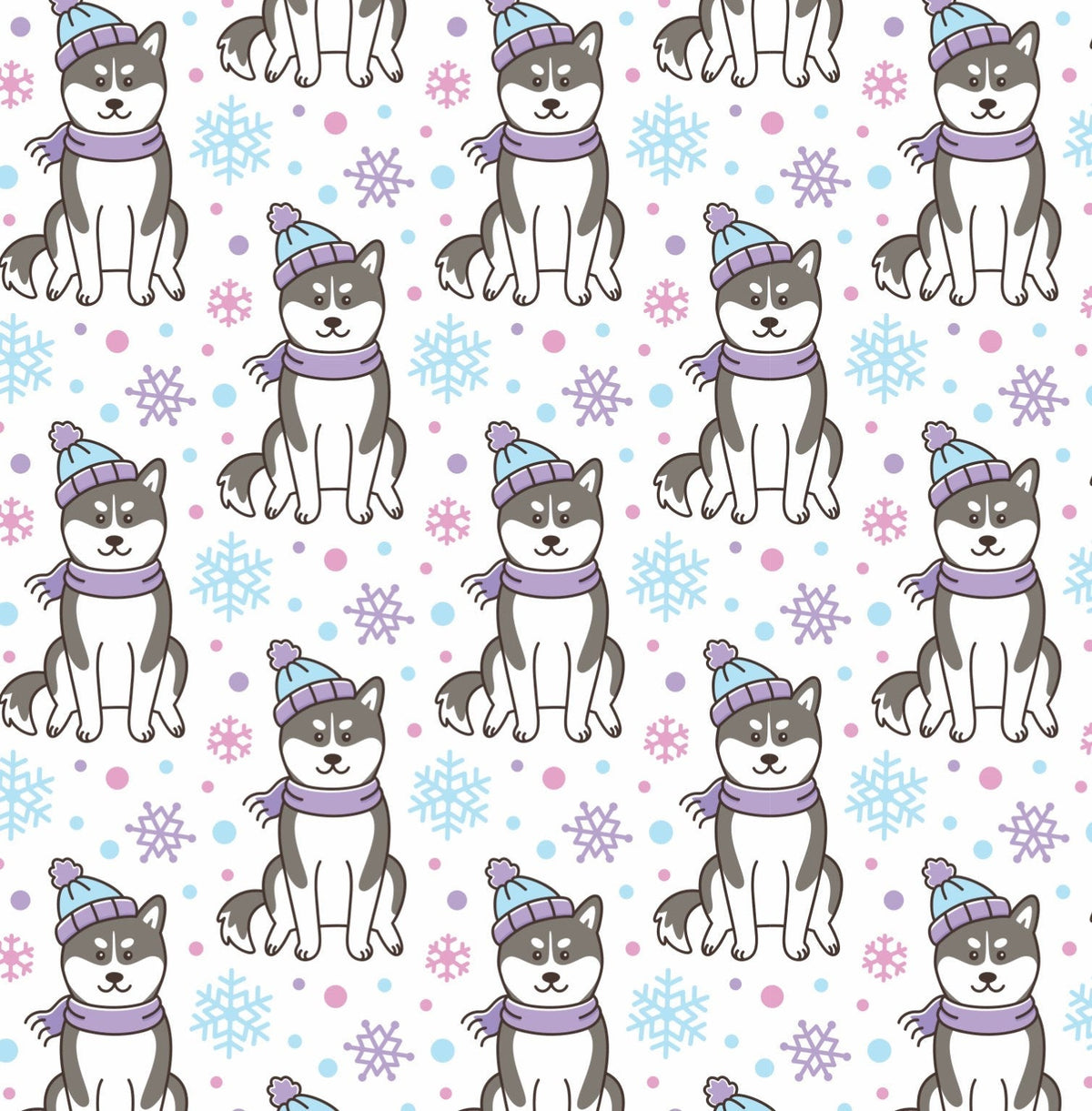 Husky Dog Wrapping Paper - Stesha Party