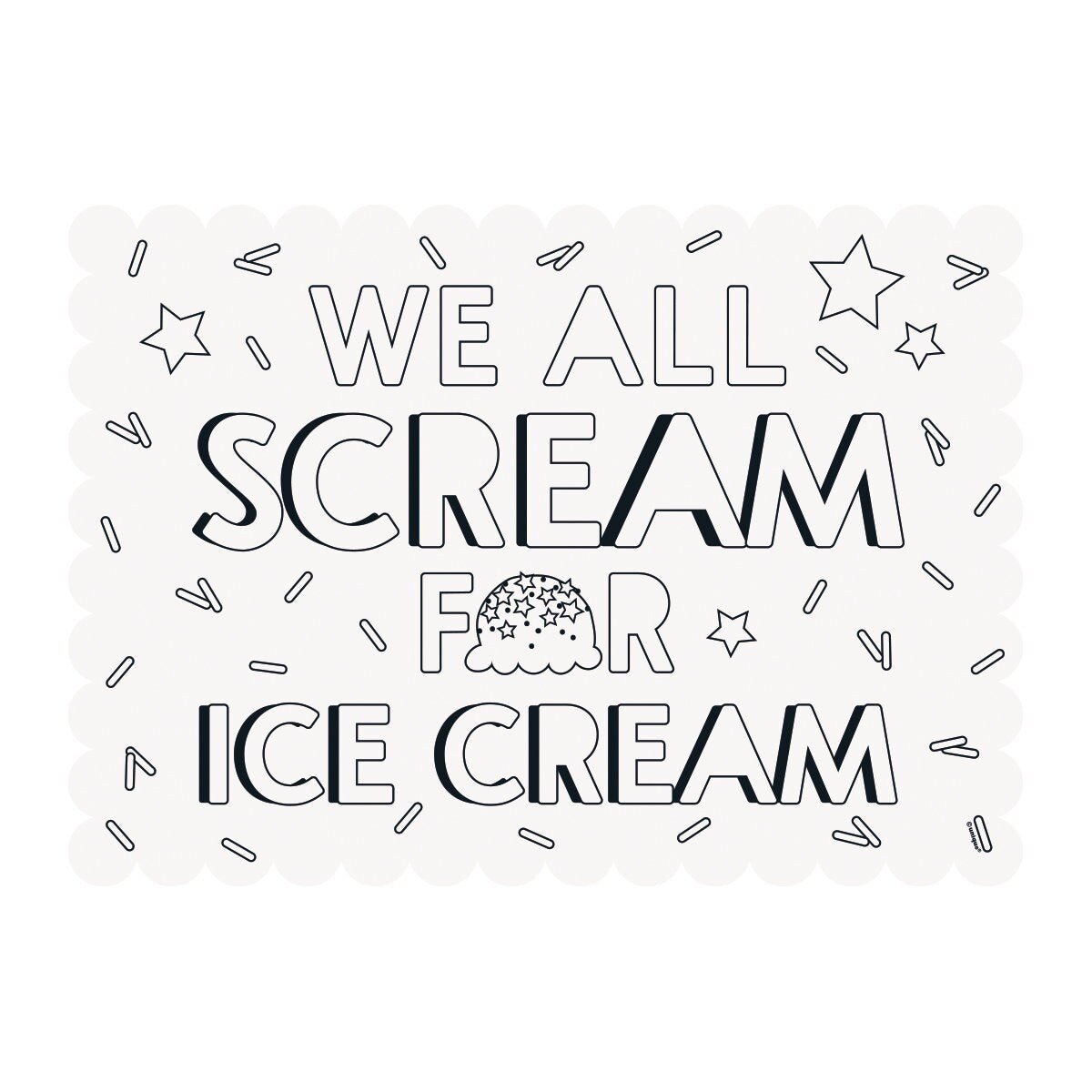 Ice Cream Party Placemats - Stesha Party